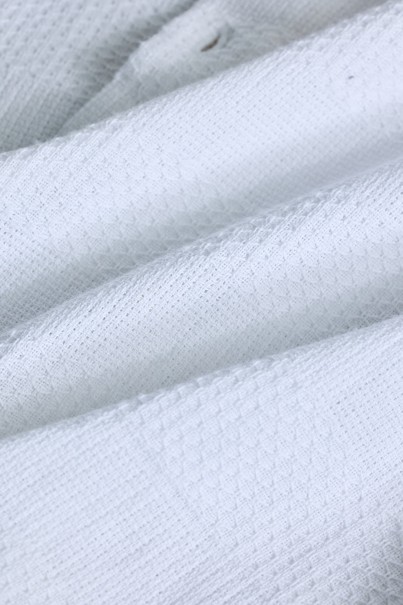 SNITCH White Textured Slim Fit Shirt - view 10