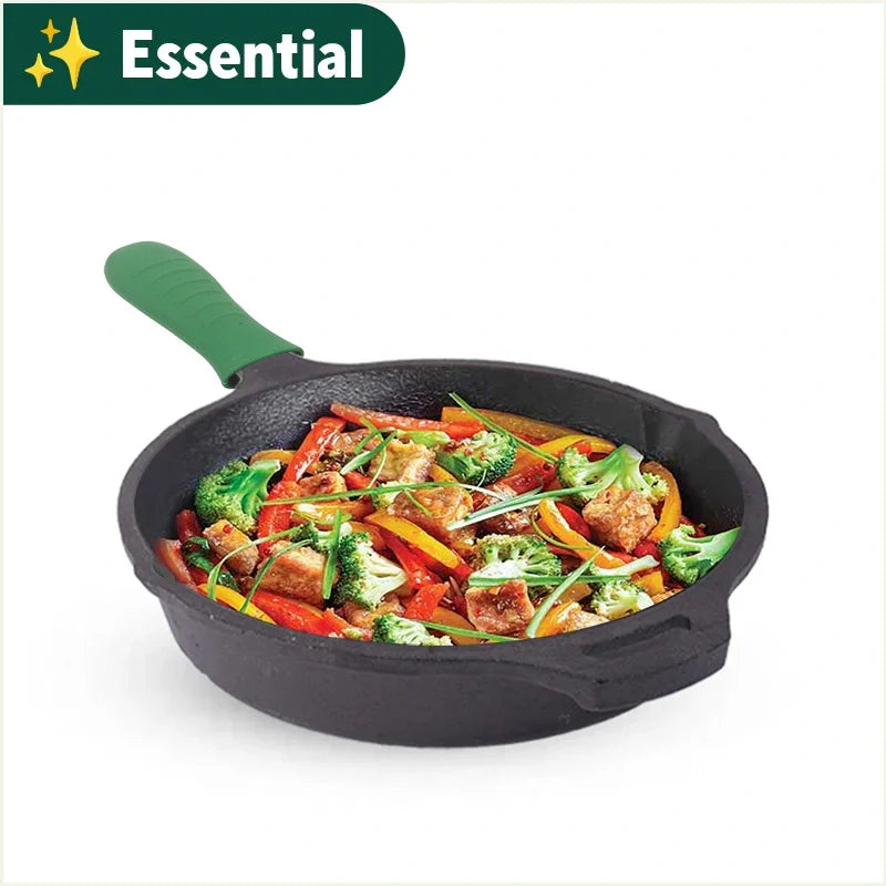 The Indus Valley CASTrong Cast Iron Fry Pan, Pre-seasoned, Nonstick, 100% Pure, Toxin-free, Induction, 25cm, 1.6L, 2.4kg - view 15