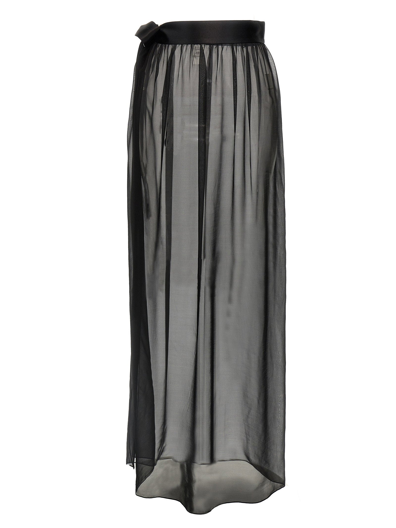 Dolce & Gabbana Chiffon Long Skirt – 100% silk