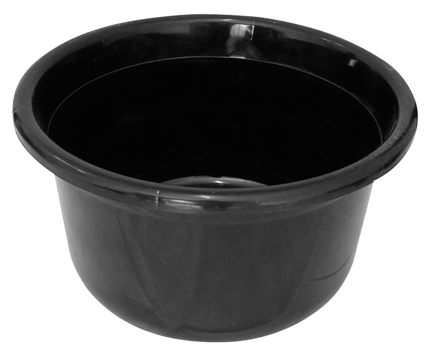 Heart Home 4 Pieces Plastic Bucket, Stool, Mug & Tub Set (Black) - view 2