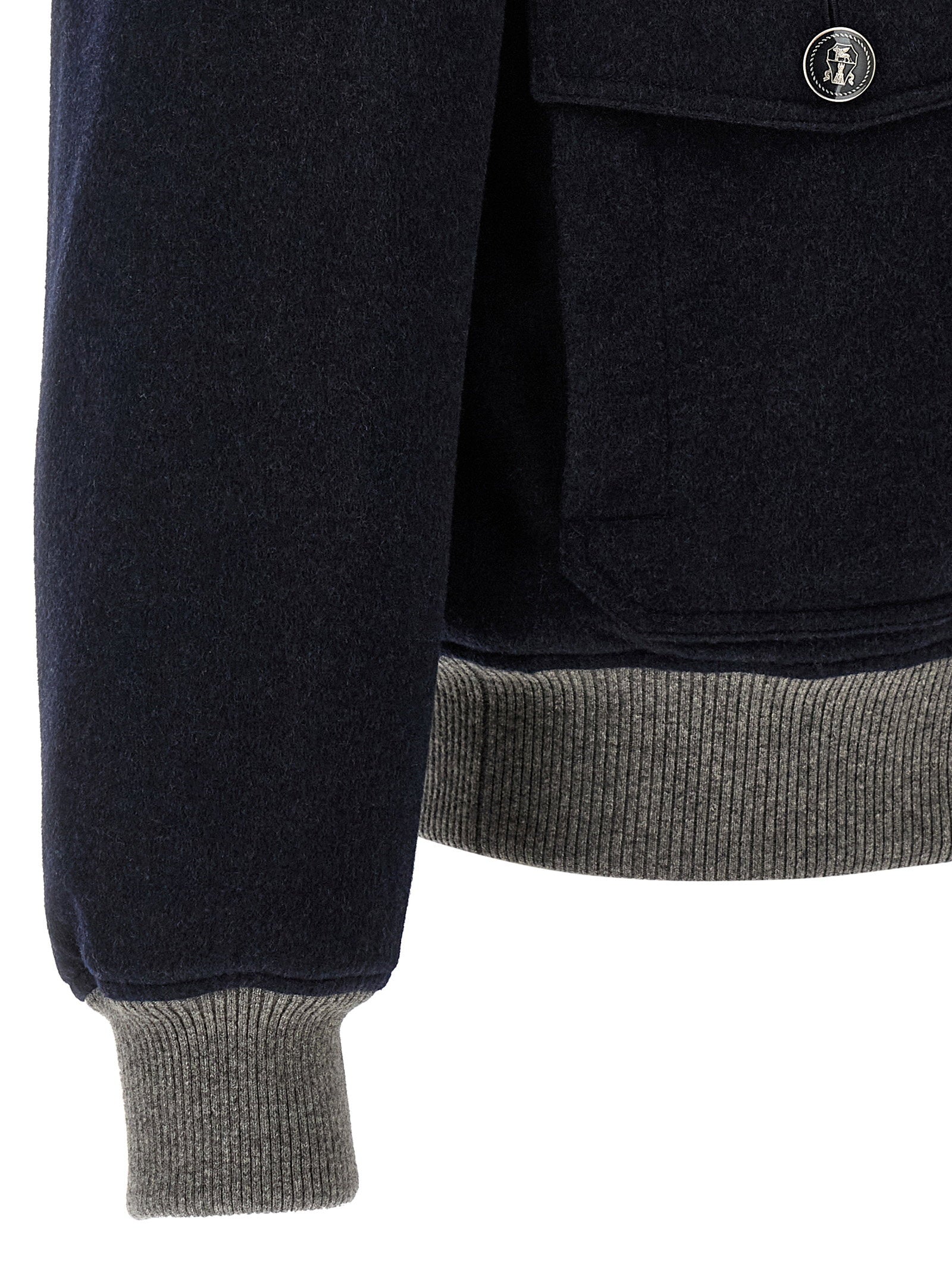 Brunello Cucinelli Cashmere Bomber Beaver – 100% cashmere - view 4