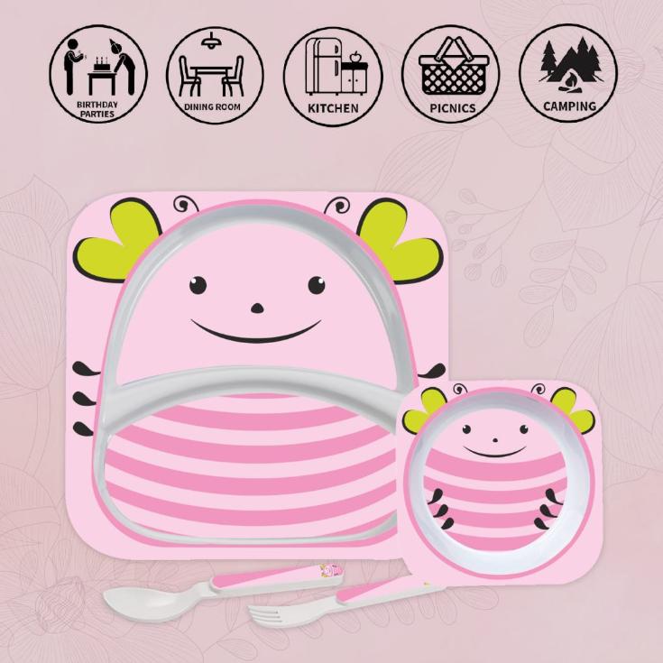 Cello Kids Lady Bug Meal Set – Pink - view 5