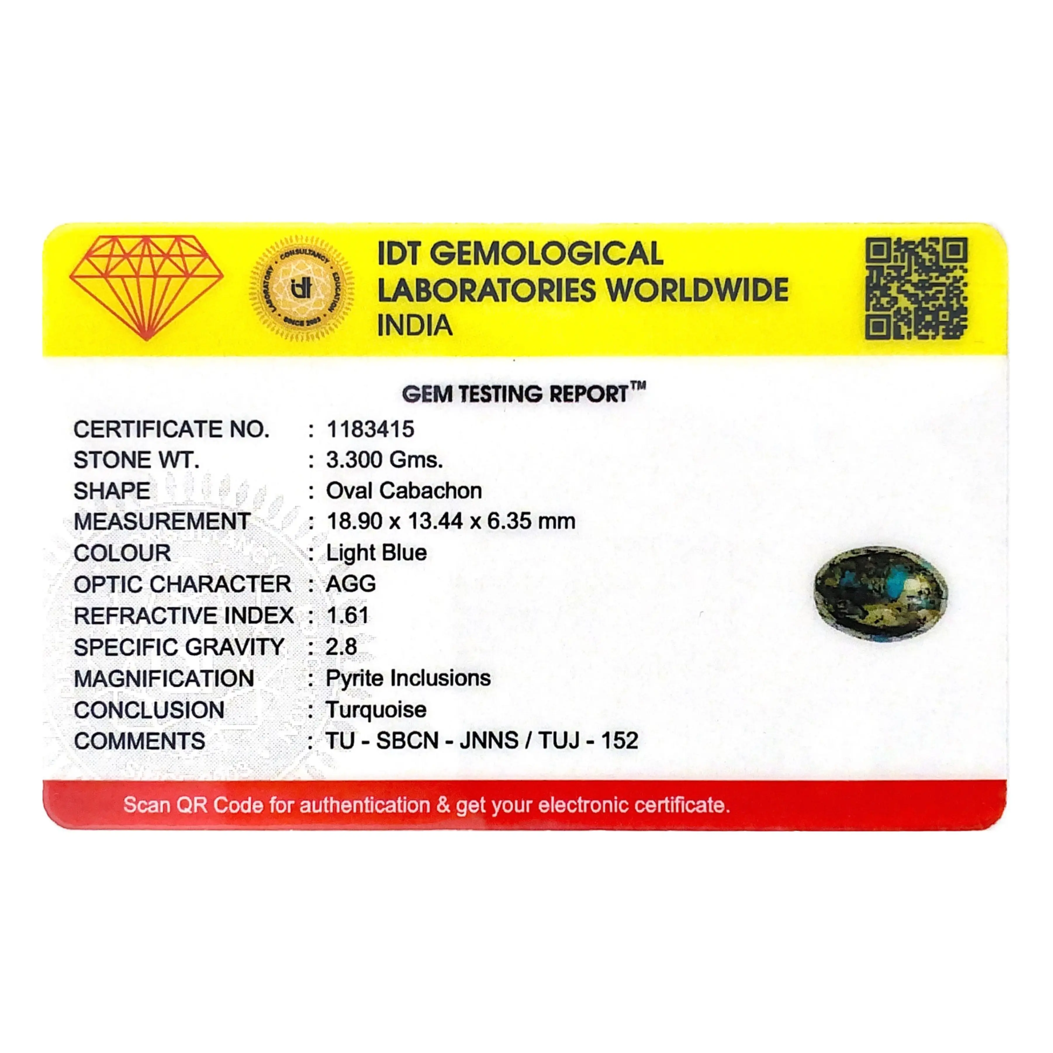 Pramogh Irani Firoza - 16.5 Carat - view 4
