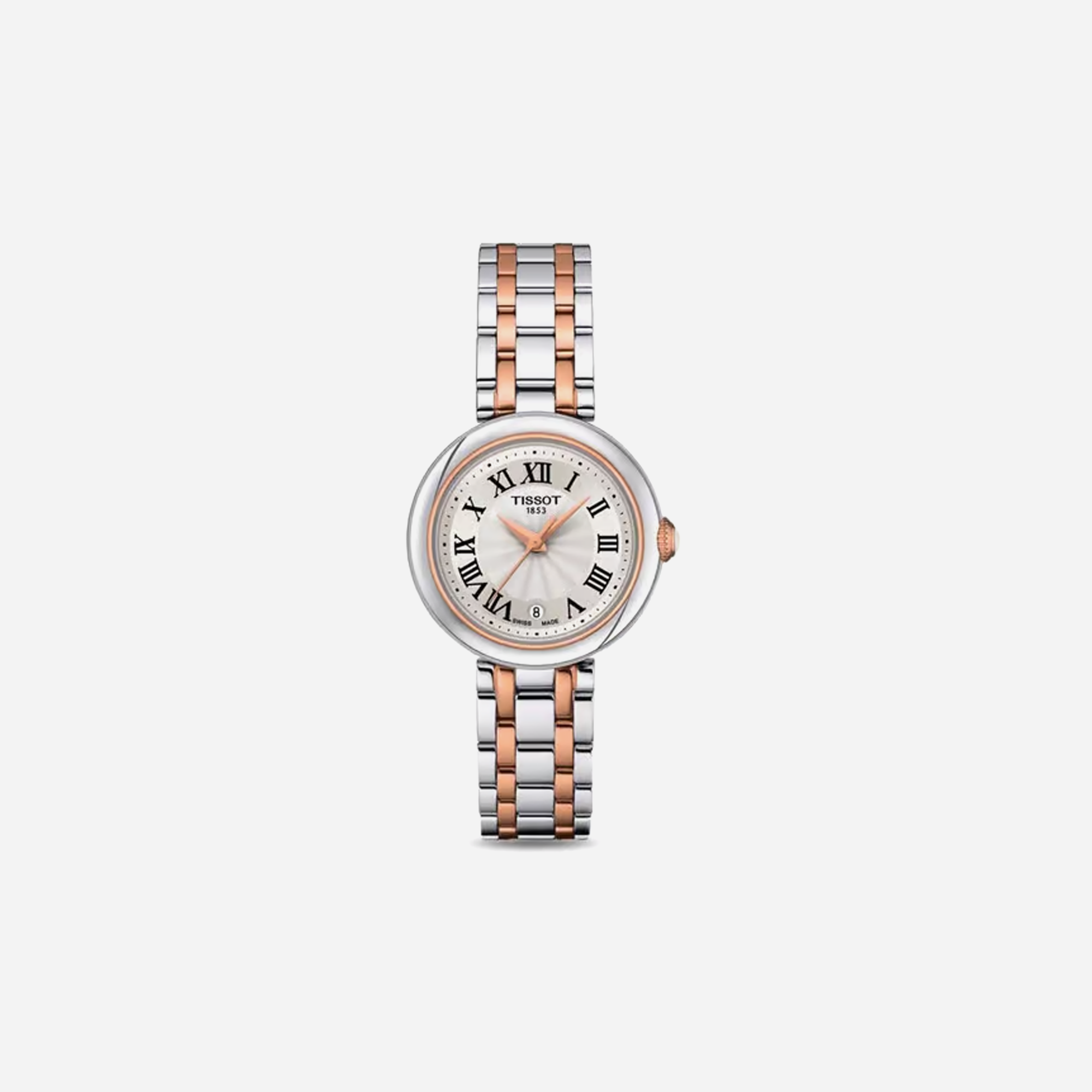 Tissot Bellissima Small Lady White Rose Gold Dial 26mm Stainless Steel