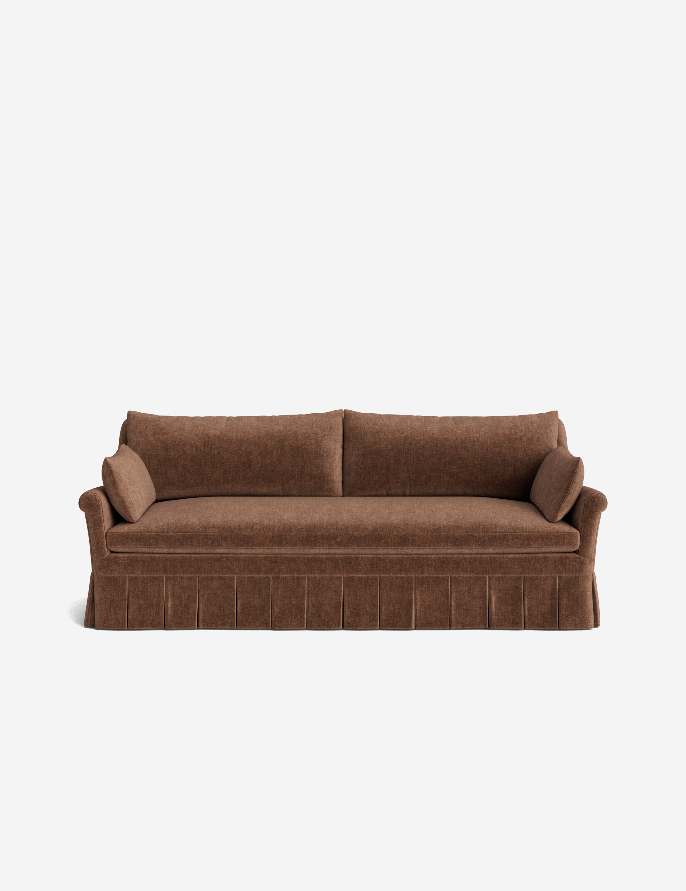 Lulu and Georgia Portola Rolled Arm Pleated Sofa - view 17