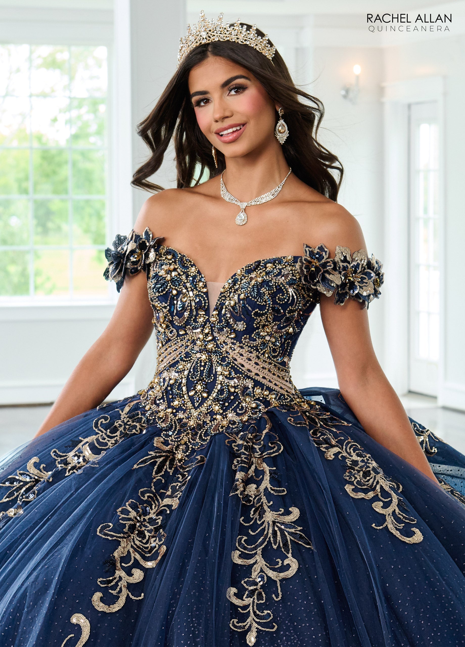 Mary's Bridal Off Shoulder Quinceanera Dress by Rachel Allan RQ3145 - view 3