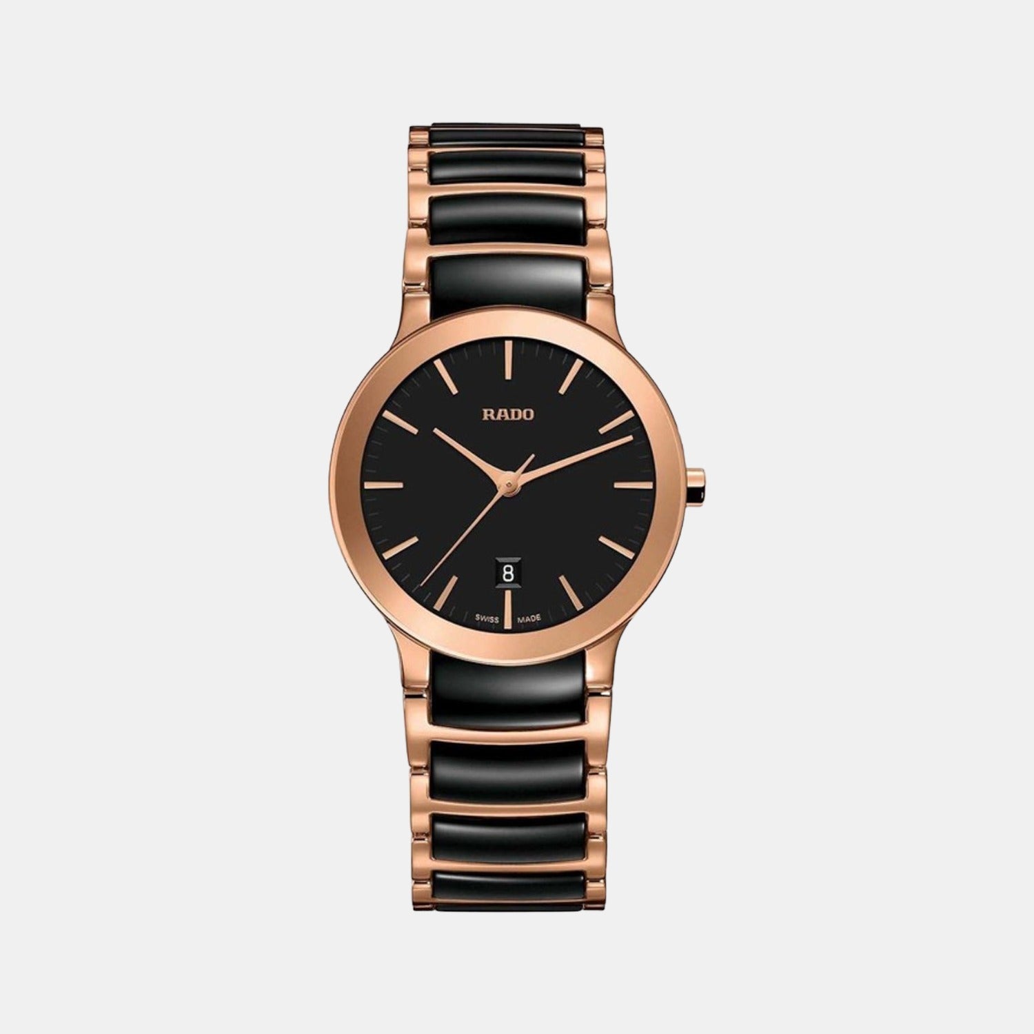 Rado Centrix Women Quartz Black Dial Analog Stainless Steel Watch R30555172