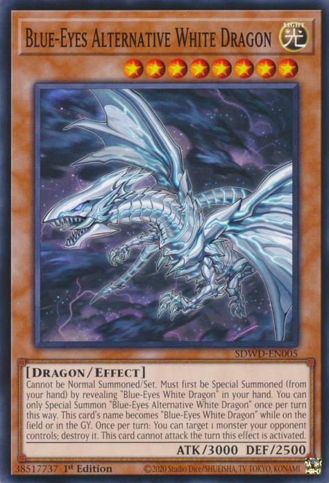 Yu-Gi-Oh! Blue-Eyes Alternative White Dragon - SDWD-EN005 - Common - 1st Edition