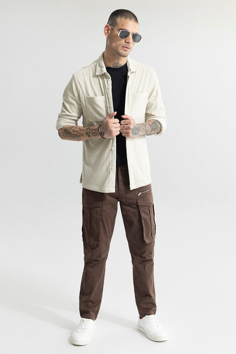 SNITCH Cozy Cord Cream Shirt - view 3
