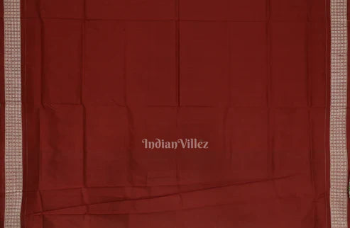 IndianVillèz Beige Cream Red Konark Theme Odisha Ikat Sambalpuri Silk Saree - view 5
