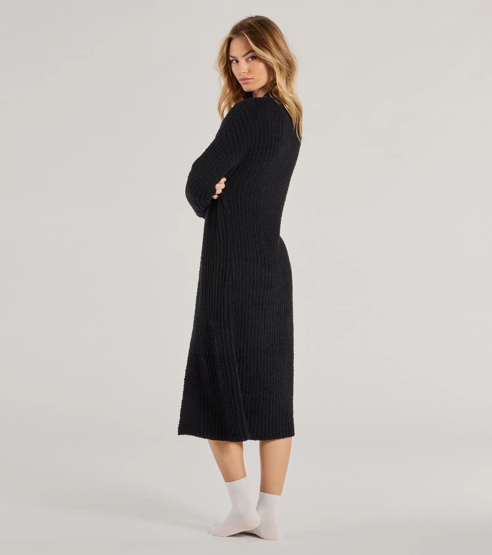 Windsor Cozy Layers Chenille Knit Long Sleeve Duster - view 6