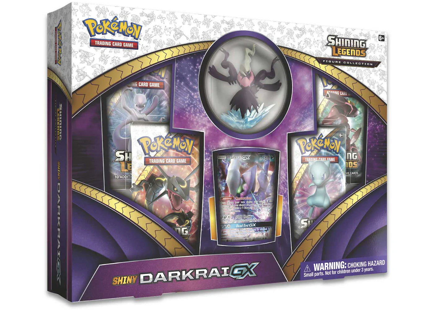 Pokémon 2018 Pokemon TCG Shining Legends Figure Collection Shiny Darkrai GX