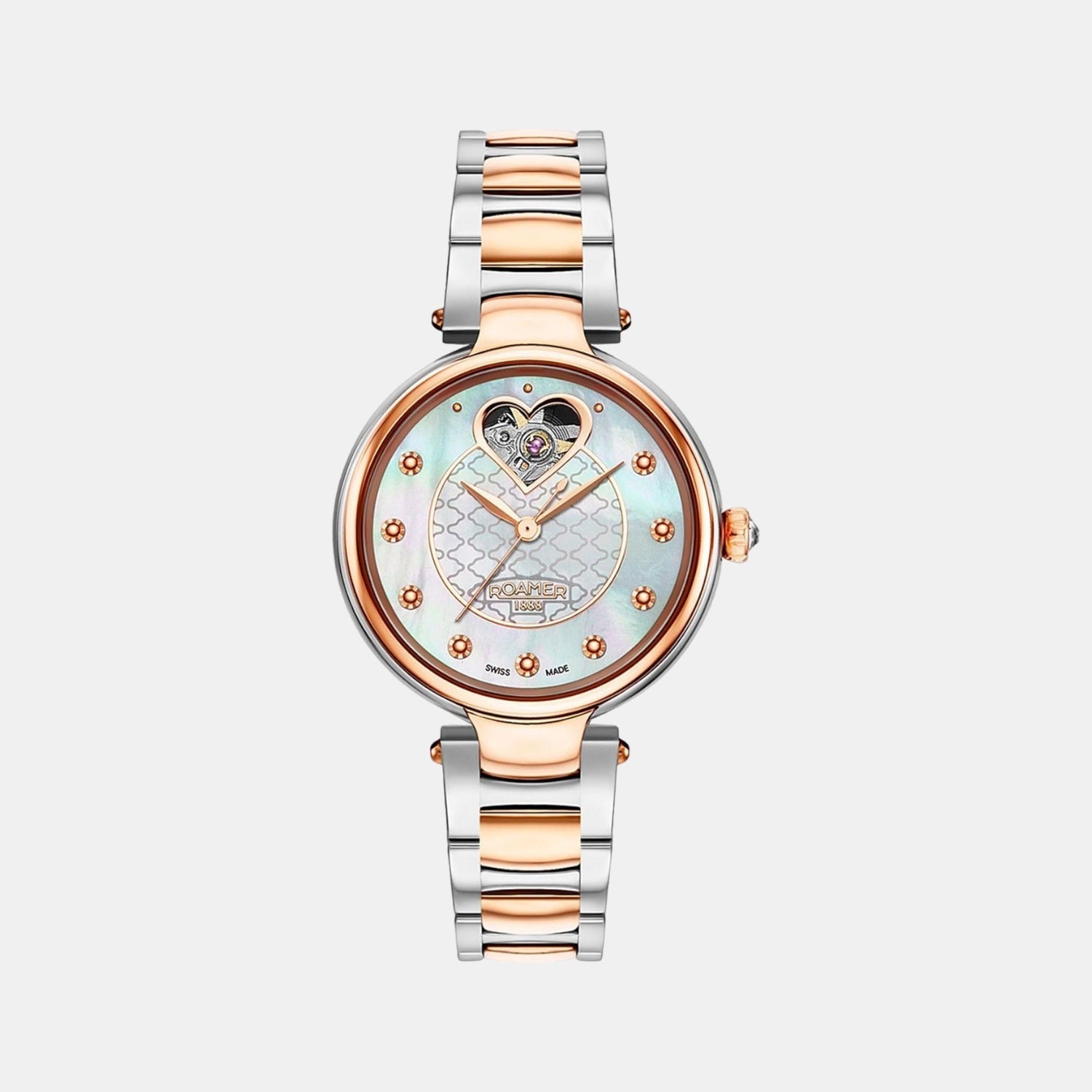 Roamer Dreamline I Women Automatic Cream Dial Analog Stainless Steel Watch 557661 46 19 50