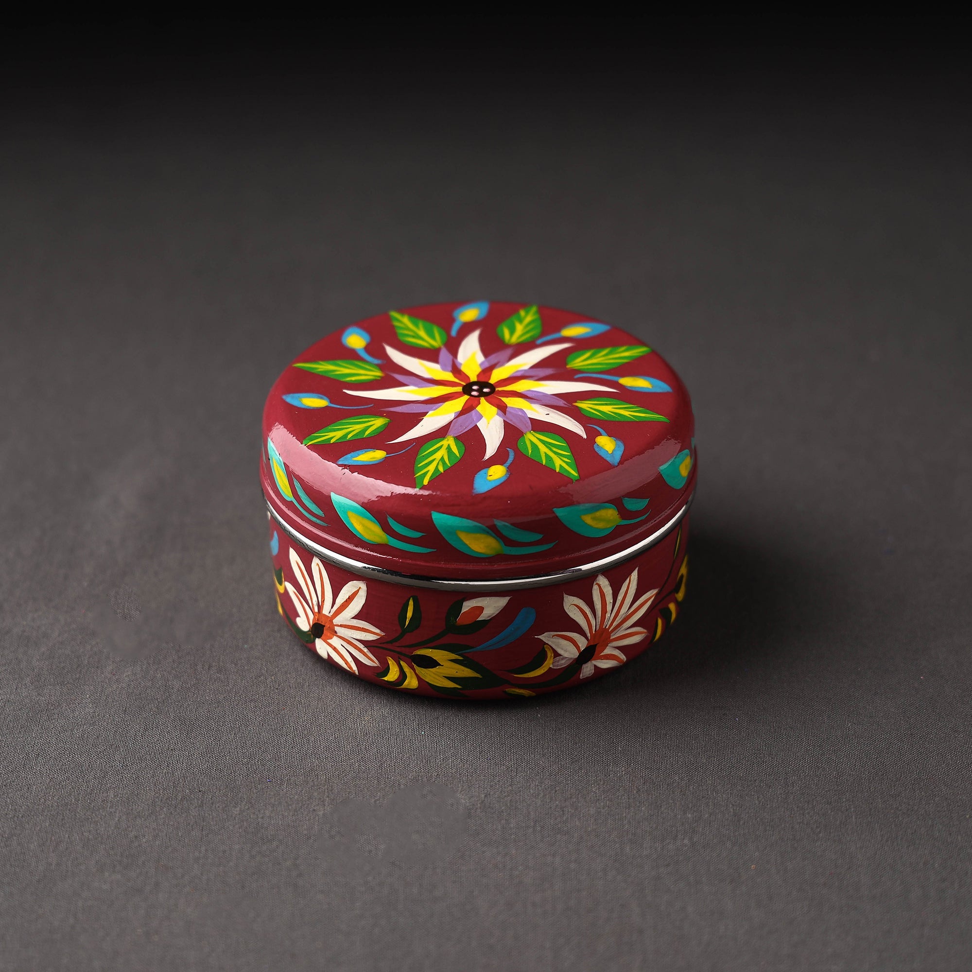 AAYAAS Banaras Handpainted Stainless Steel Multi Utility Container - view 2