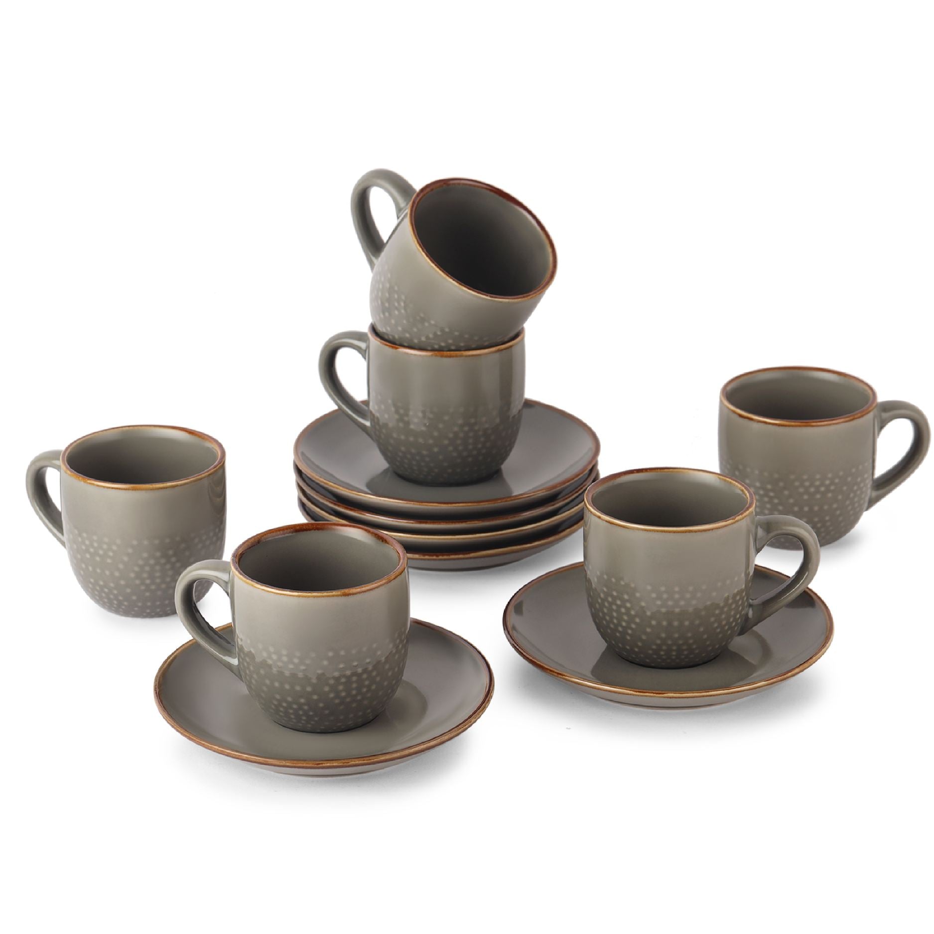 Cello Hampshire 6 Pieces Ceramic Cup & Saucer - view 6