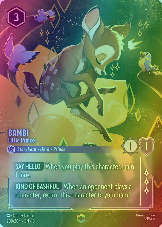 Little prince enchanted – Lorcana Bambi - Little Prince (Enchanted) - 209/204 [Reign of Jafar] [Holofoil]