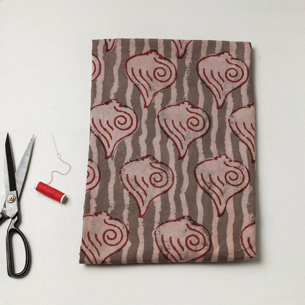 BINDAAS UNLIMITED Brown - Bindaas Block Art Printed Cotton Precut Fabric