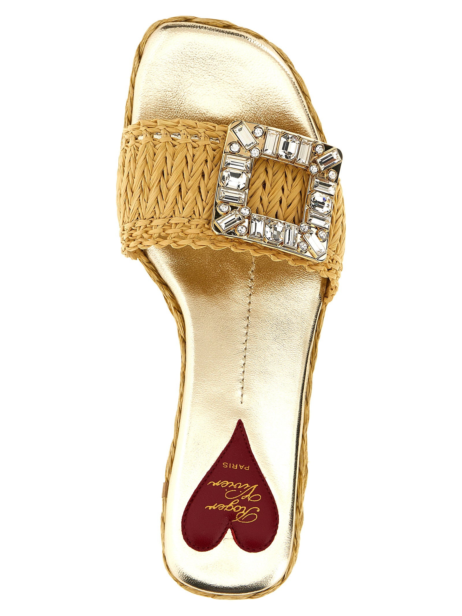 Roger Vivier Raffia Jewel Sandals - view 4