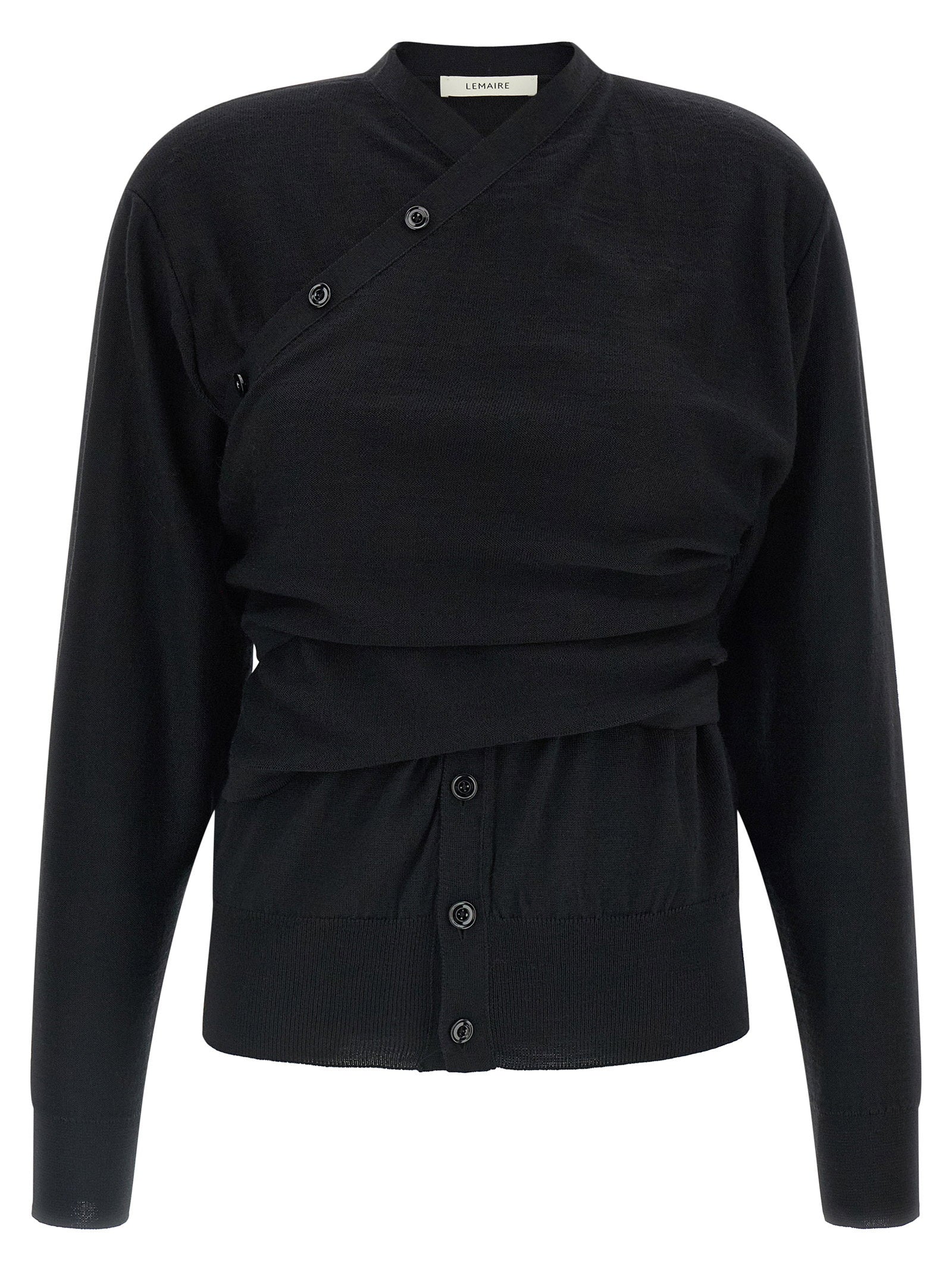 Lemaire Trompe Loeil Construction Cardigan – 51% wool, 49% acrylic - view 2