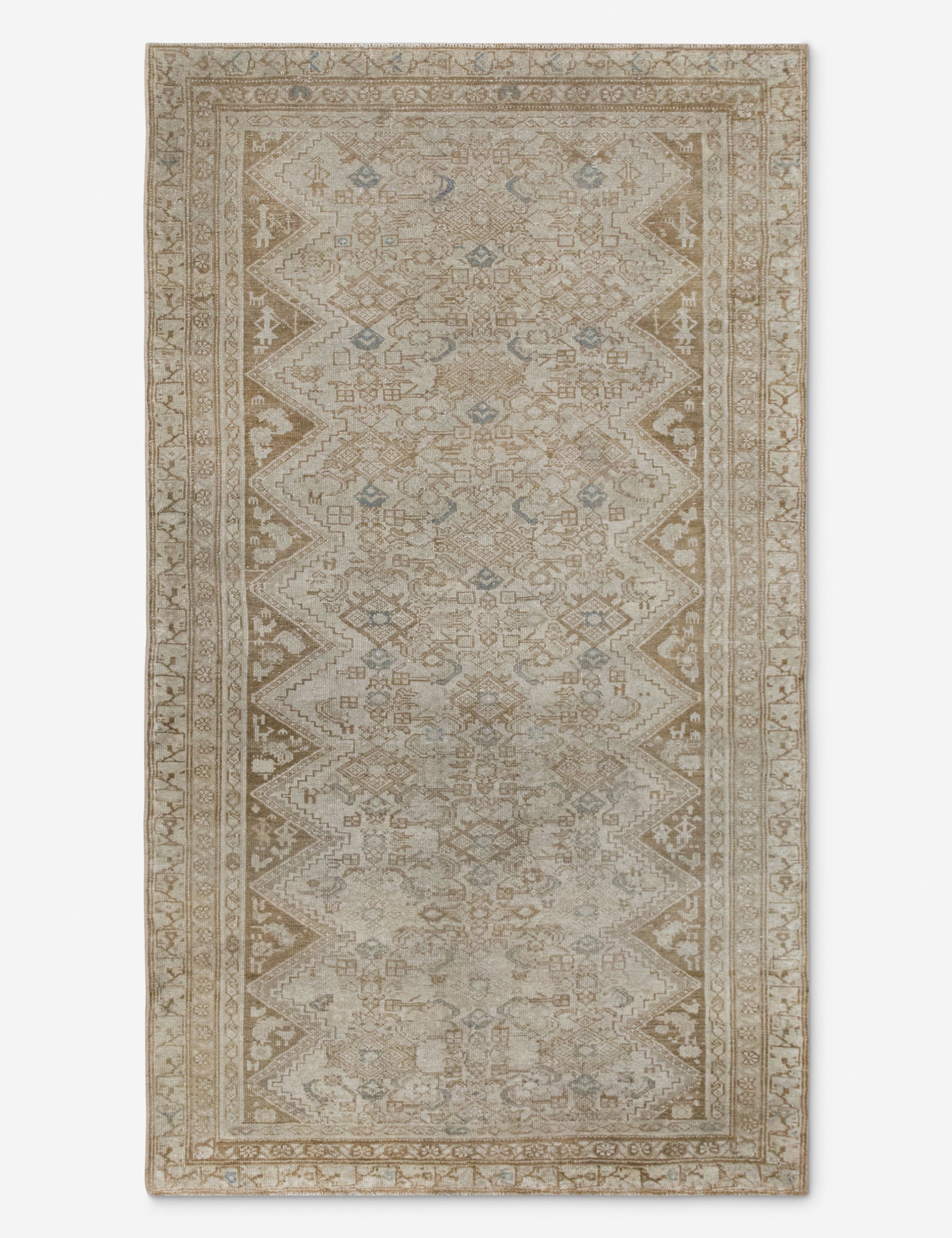 Lulu and Georgia Vintage Turkish Hand-Knotted Wool Rug No. 533, 3'5" x 6'