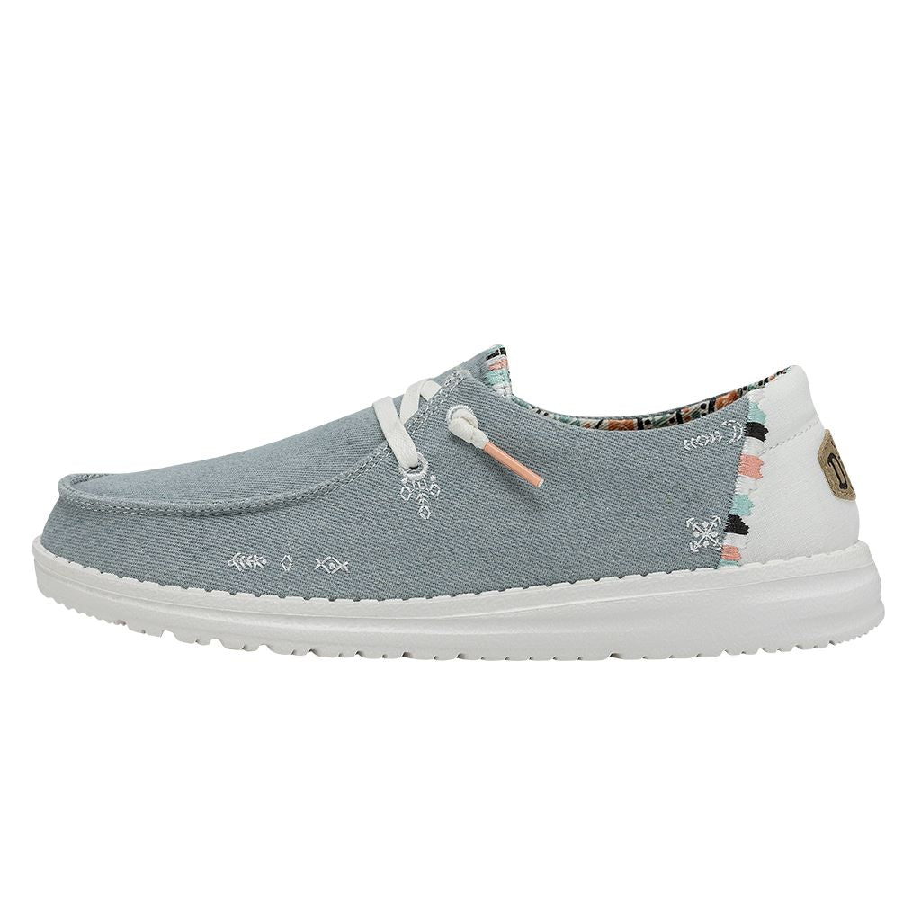 HEYDUDE shoes Wendy Boho - Light Denim – Women's