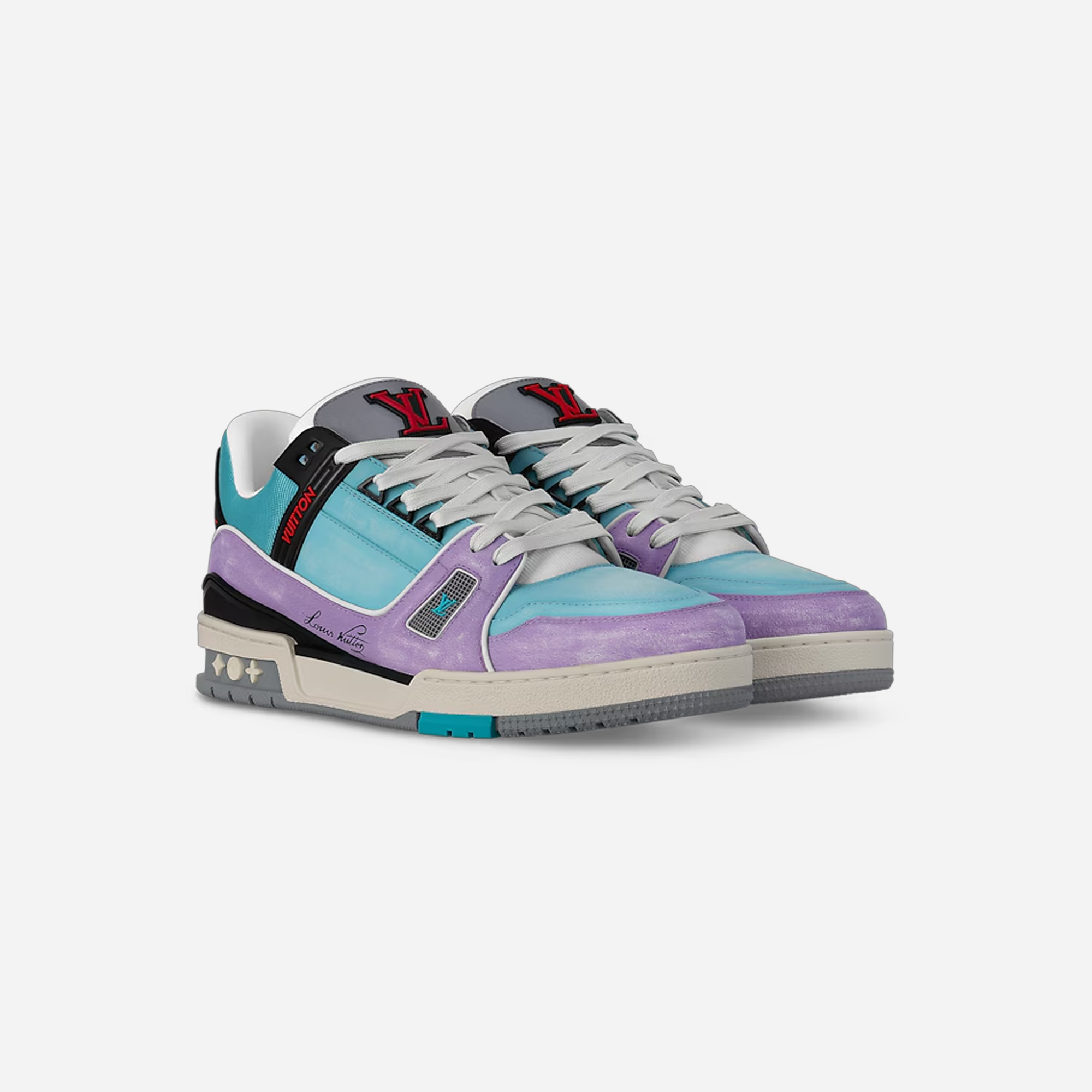 Louis Vuitton LV Trainer Blue Lilac - view 2