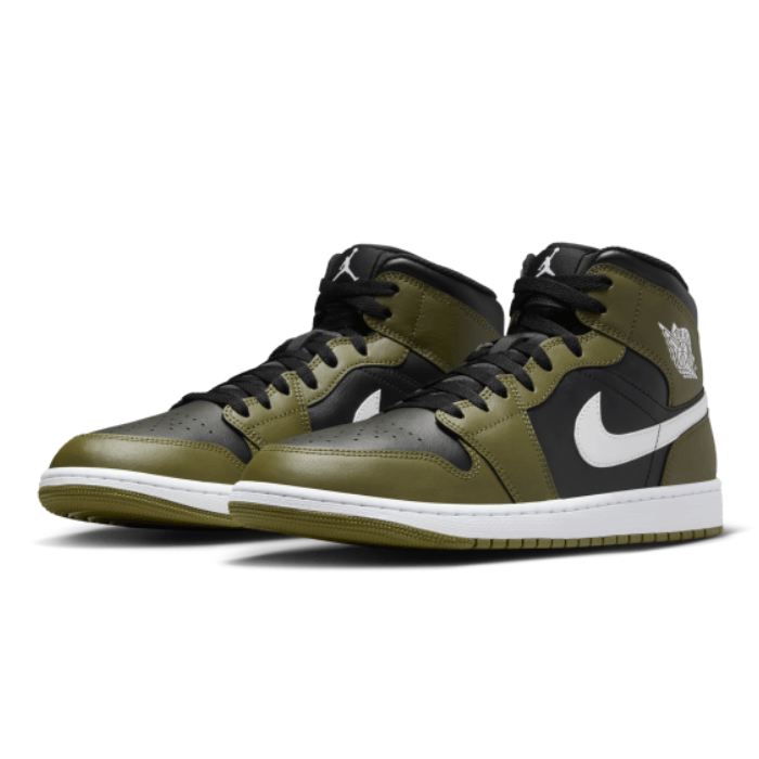 HYPE ELIXIR Air Jordan 1 Mid Black White Olive - view 2