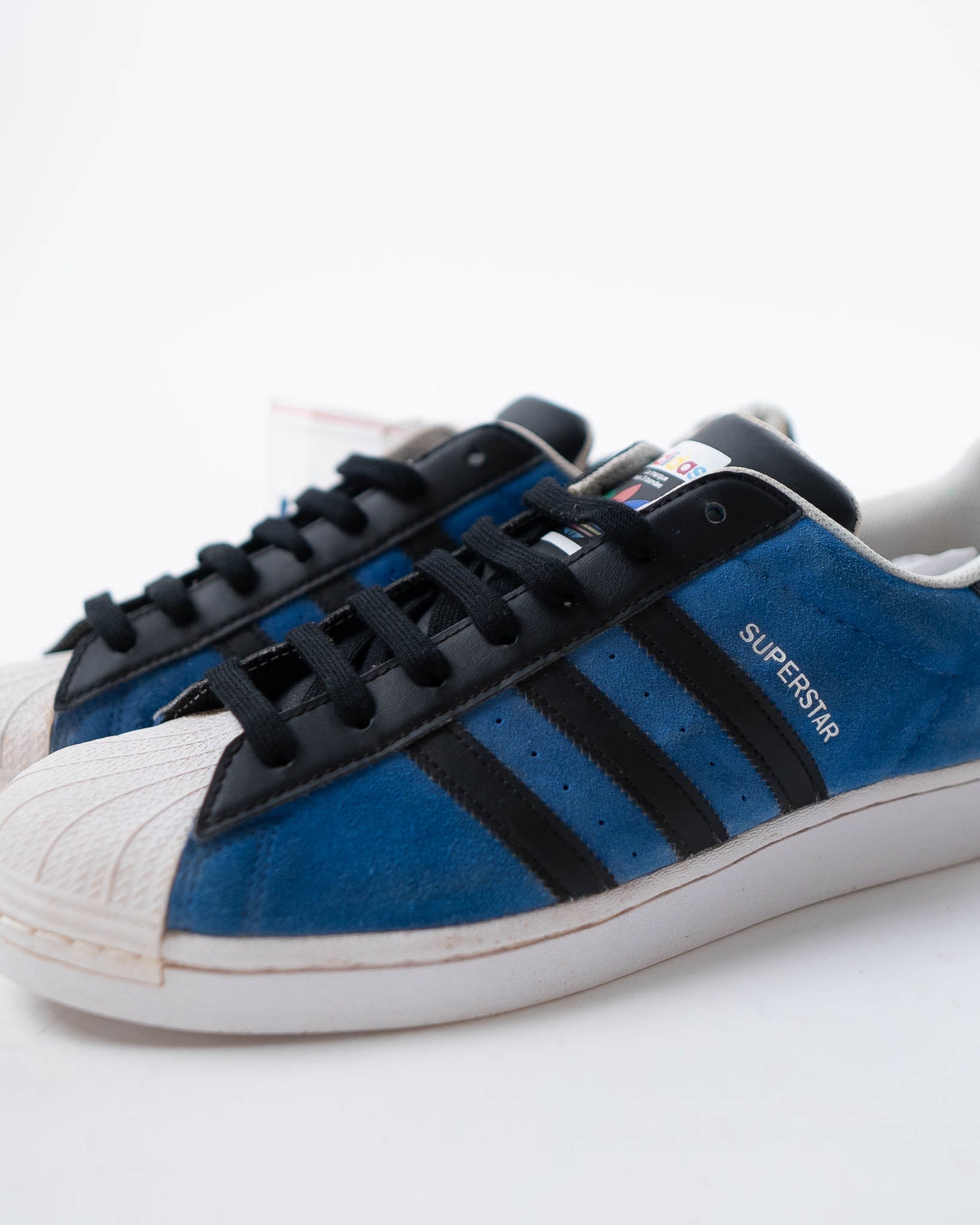 Adidas Superstar Blue & Core Black Sneakers - DS - view 2