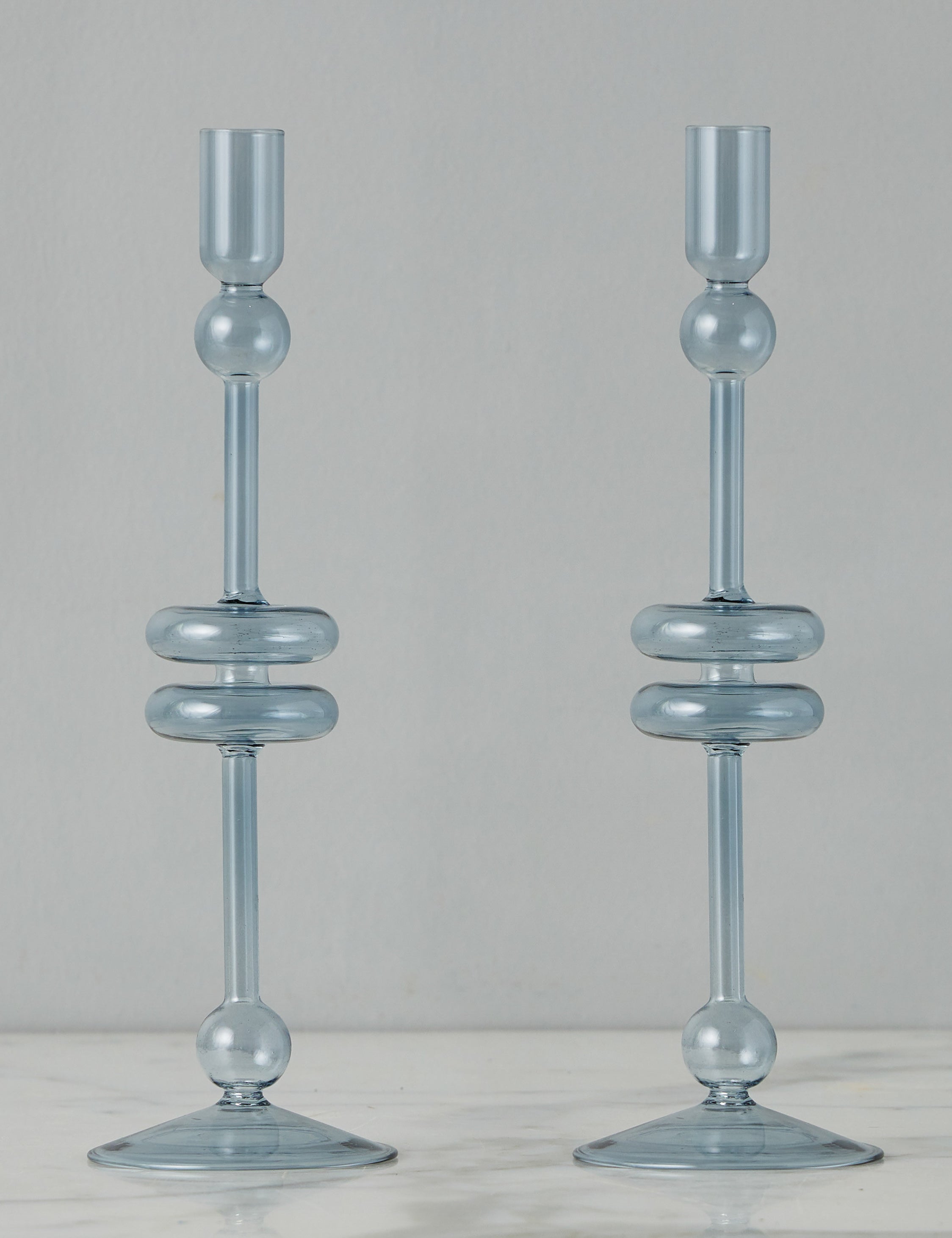 Lulu and Georgia Glass Candlestick Pair (Set of 2) by etúHOME - view 23