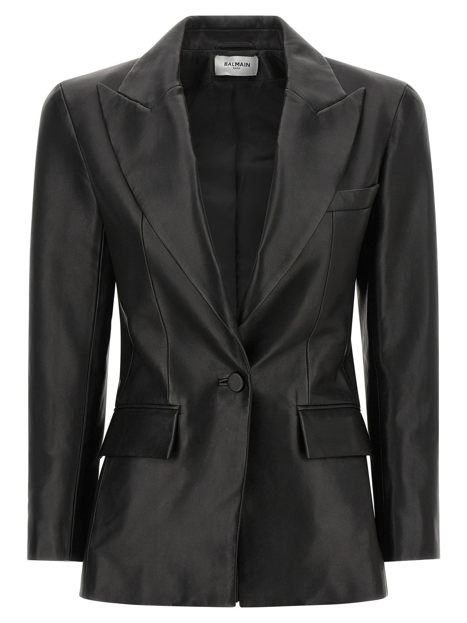 Balmain Leather Blazer