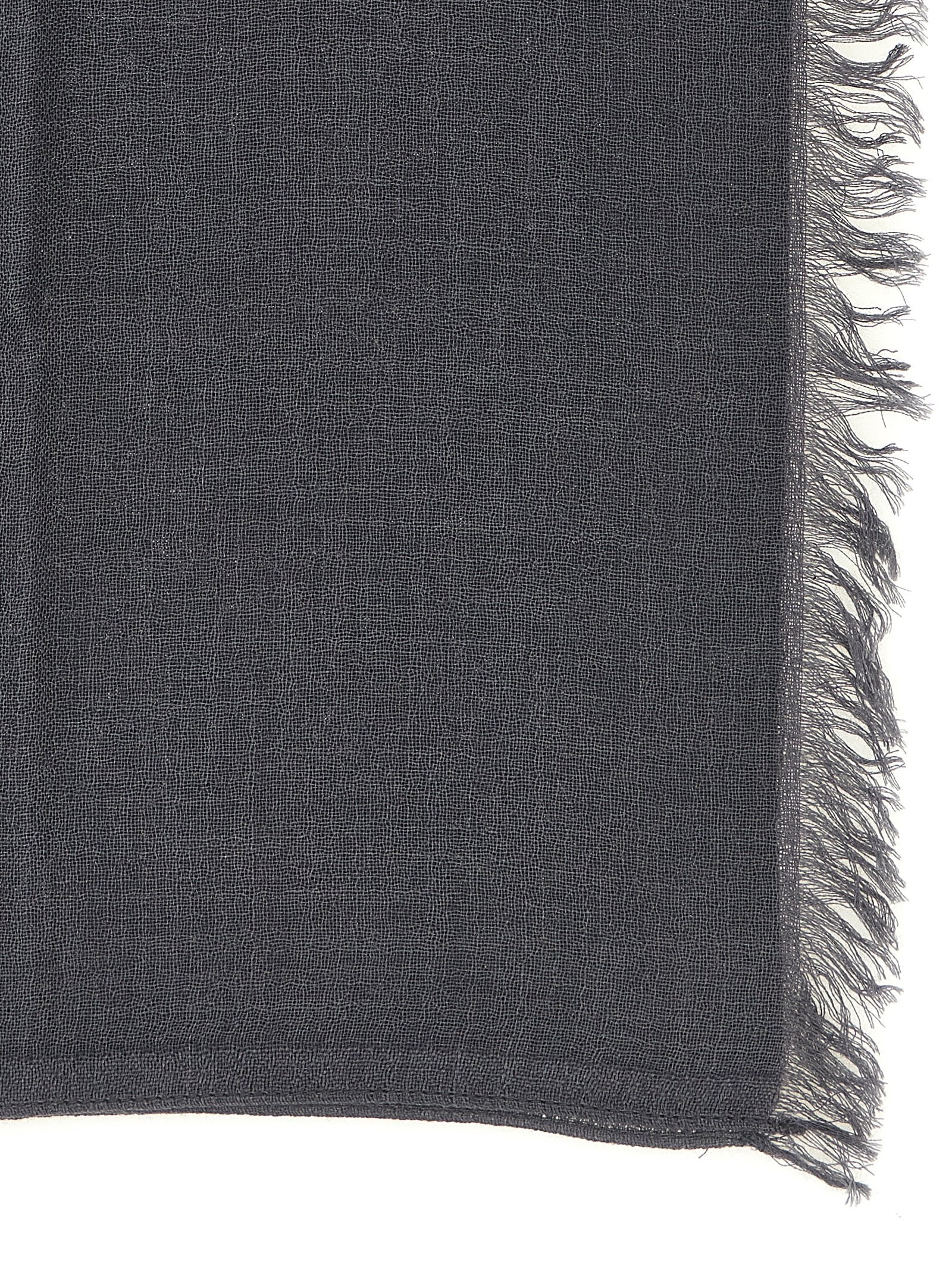 Brunello Cucinelli Stole With Fringed Profiles - view 2