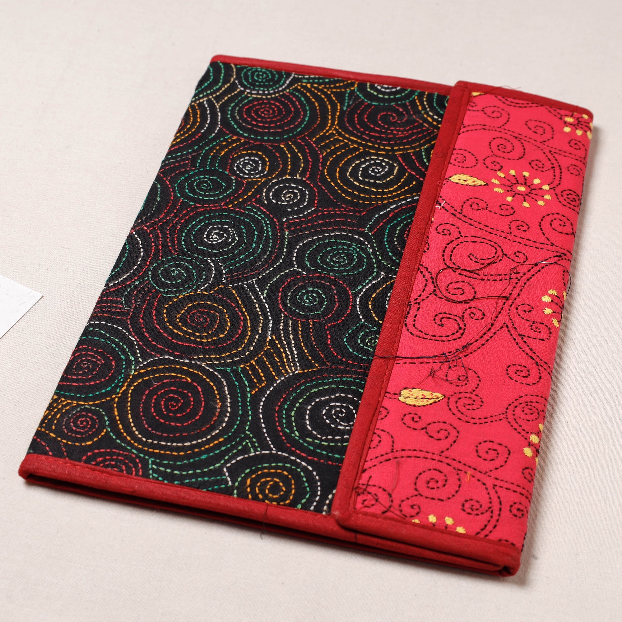 ASALKAAR Bengal Kantha Work Handcrafted File Folder - view 2