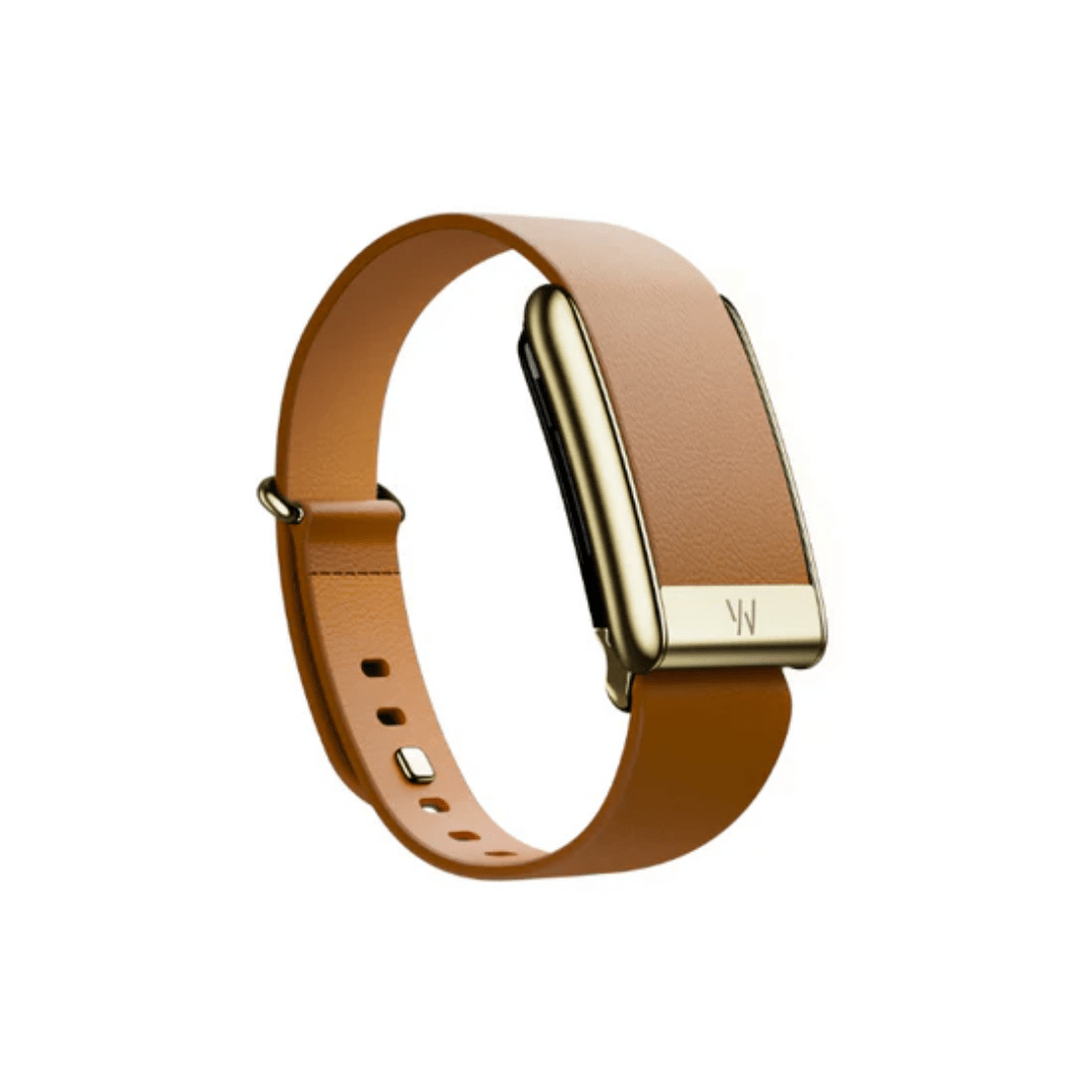 HYPE ELIXIR Whoop 5.0 Leatherluxe Tapered Camel with Gold Band - view 2