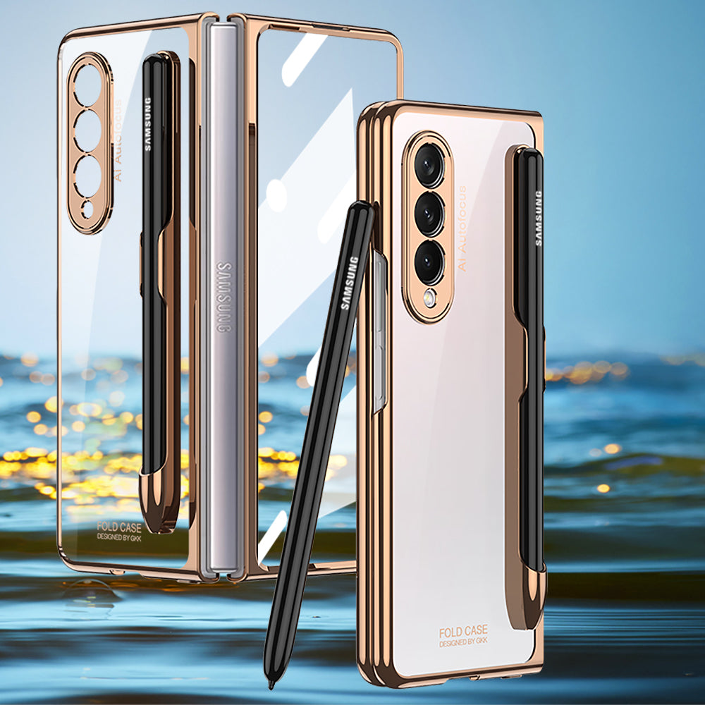 Samsung Galaxy Z Fold4 Transparent Pen Slot Folding Case - view 2