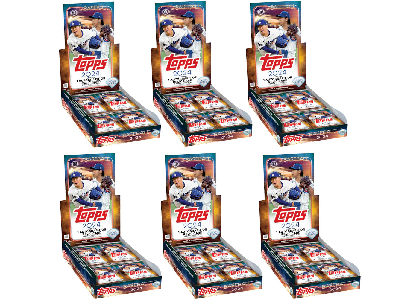 2024 Topps Update Series Baseball Hobby Box 6x Lot