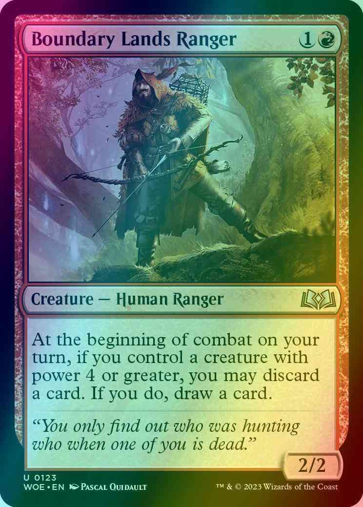 Magic Boundary Lands Ranger [123] [Wilds of Eldraine] [Foil]