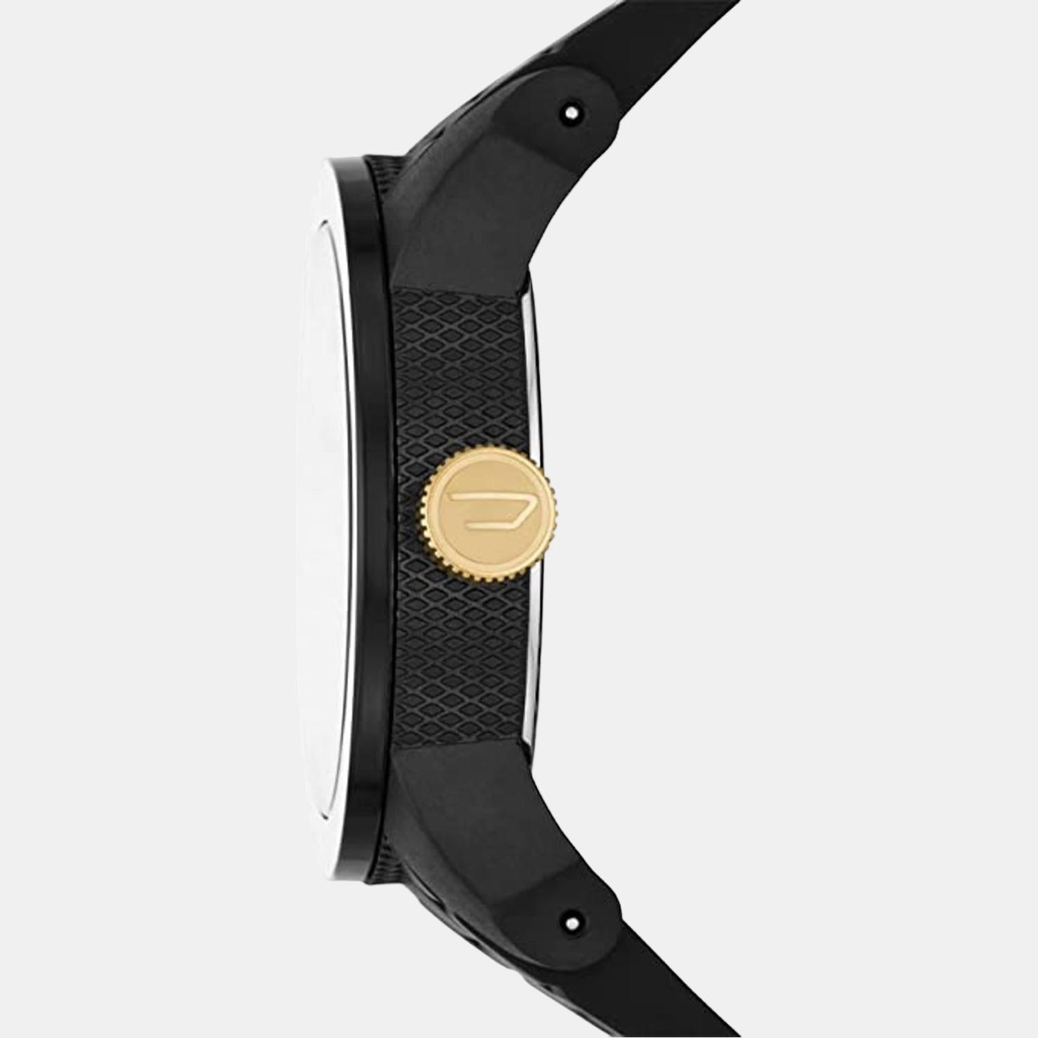 Diesel Double Down Men Quartz Black Dial Analog Silicone Watch DZ1972 - view 2