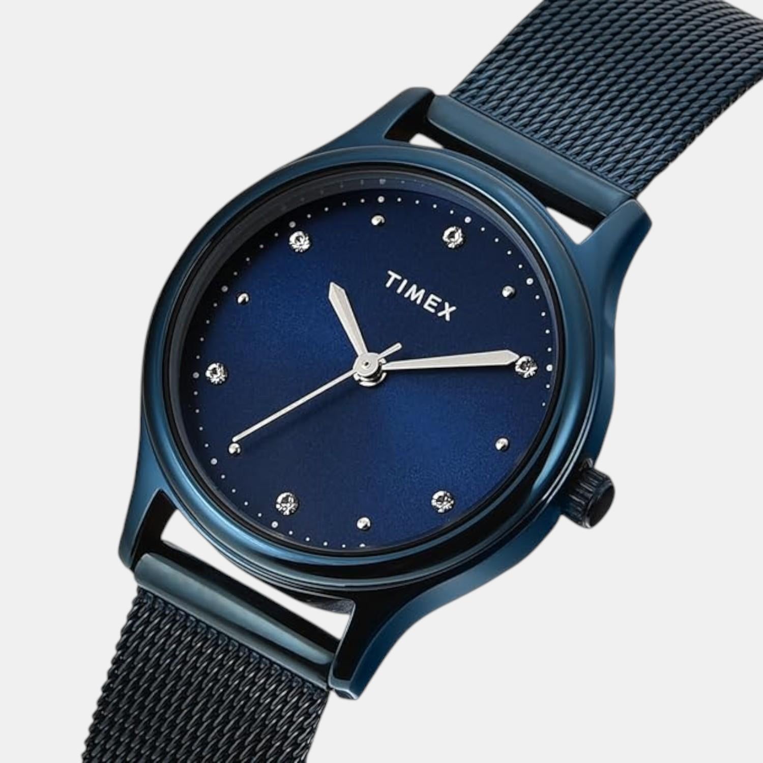 Timex Fashion Women Quartz Blue Dial Analog Stainless Steel Watch TW0TL8717 - view 3