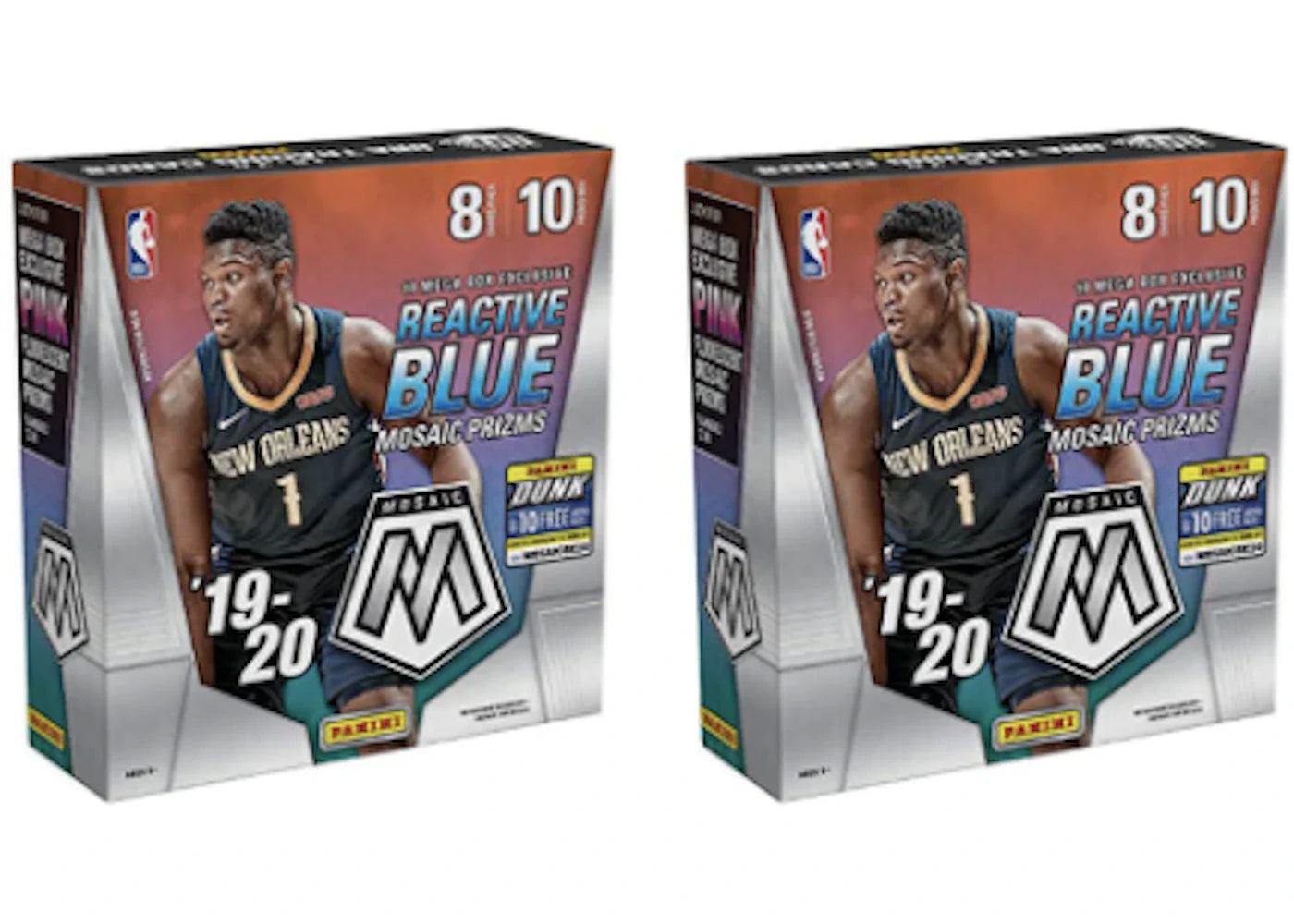 2019-20 Panini Mosaic Basketball Mega Box 2x Lot