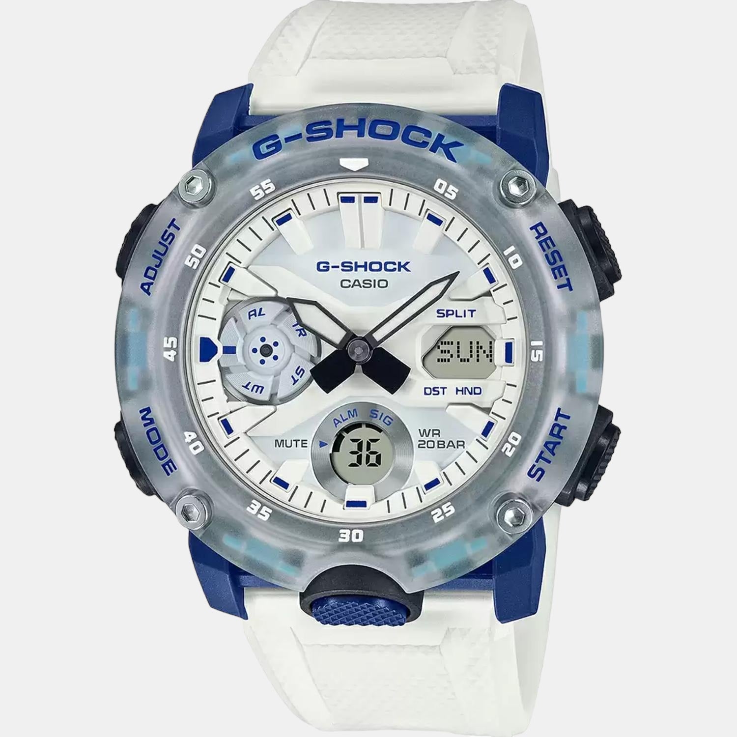 Casio G-Shock Men Quartz White Dial Analog-Digital Resin Watch G1115 - view 2