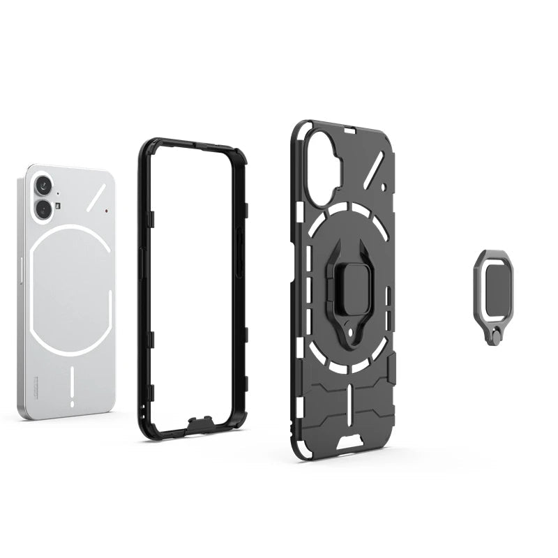 Million Cases Shock Lock Armor Magnetic Ring Holder Case - Nothing - view 5