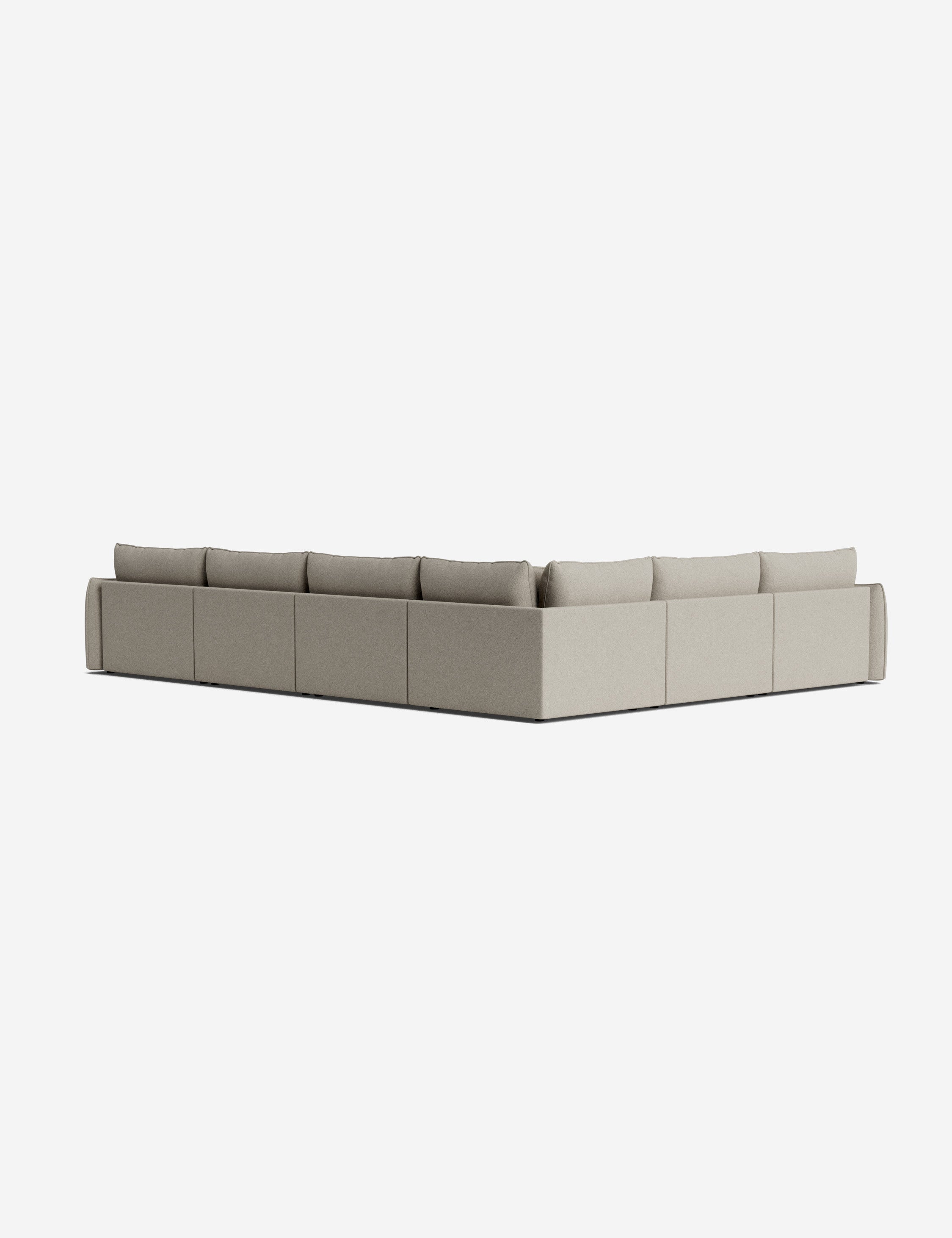 Lulu and Georgia Balmer Modular Corner Sectional Sofa With Ottoman - view 45