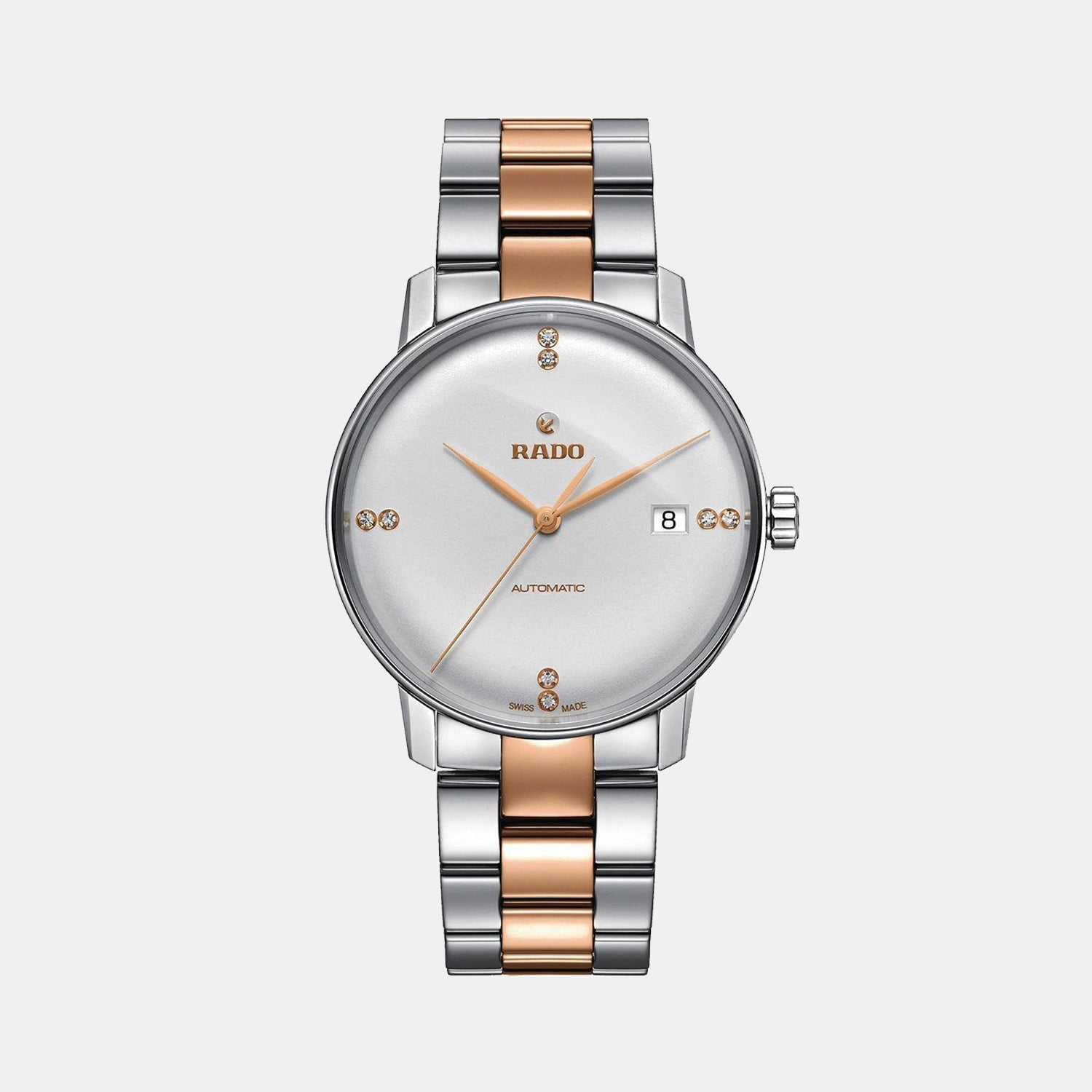 Rado Coupole Men Automatic Silver Dial Analog Stainless Steel Watch R22860722
