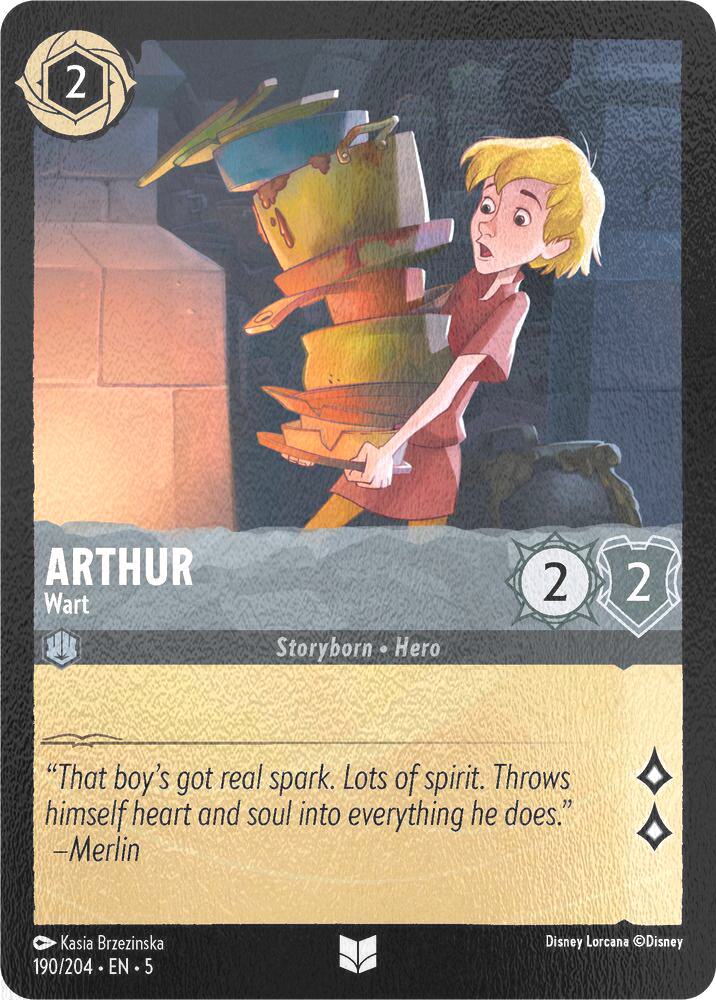 204 shimmering skies – Lorcana Arthur - Wart - 190/204 [Shimmering Skies] [Cold Foil]
