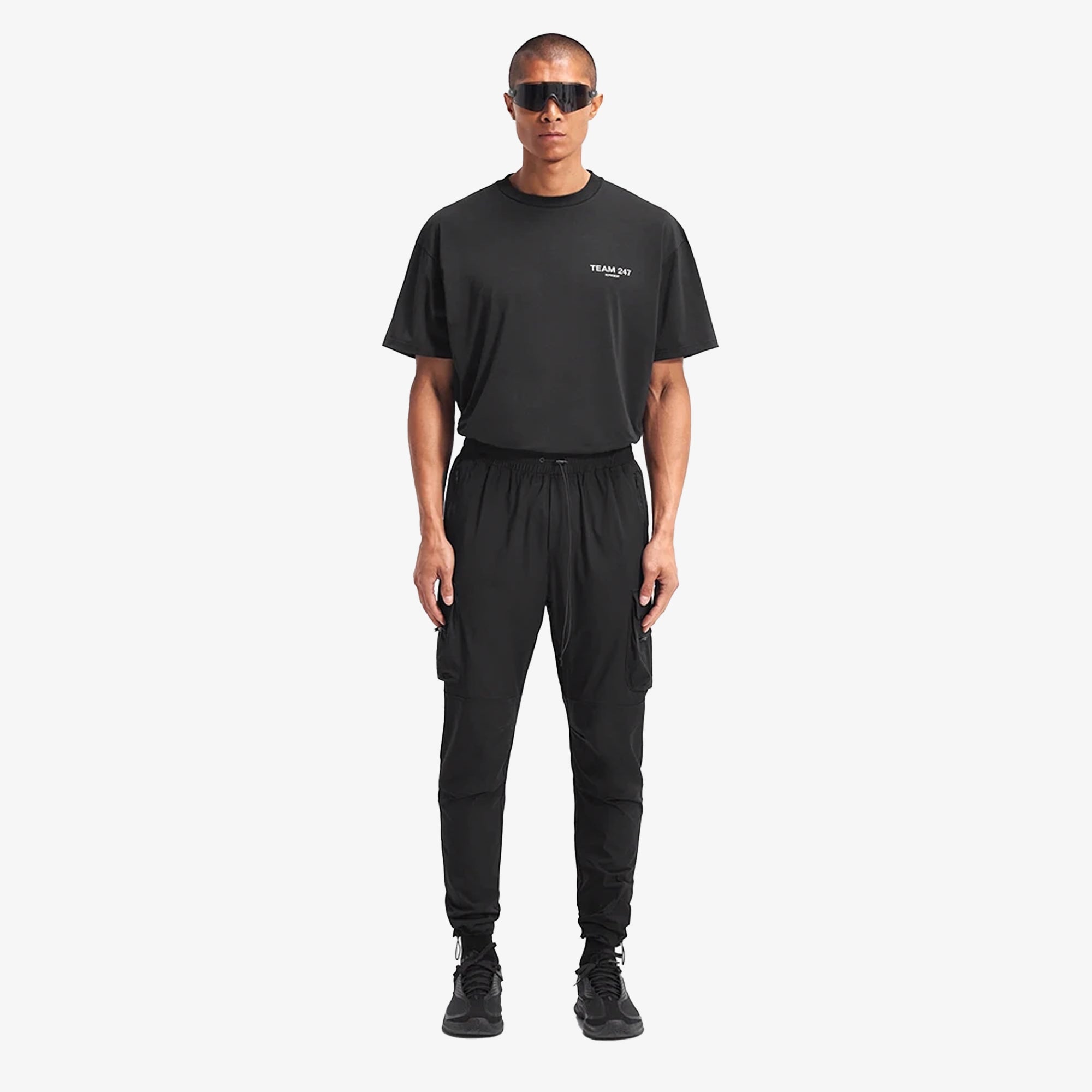 Represent | Stepped Hem Sweatpants { 247 Pant { Black - view 8