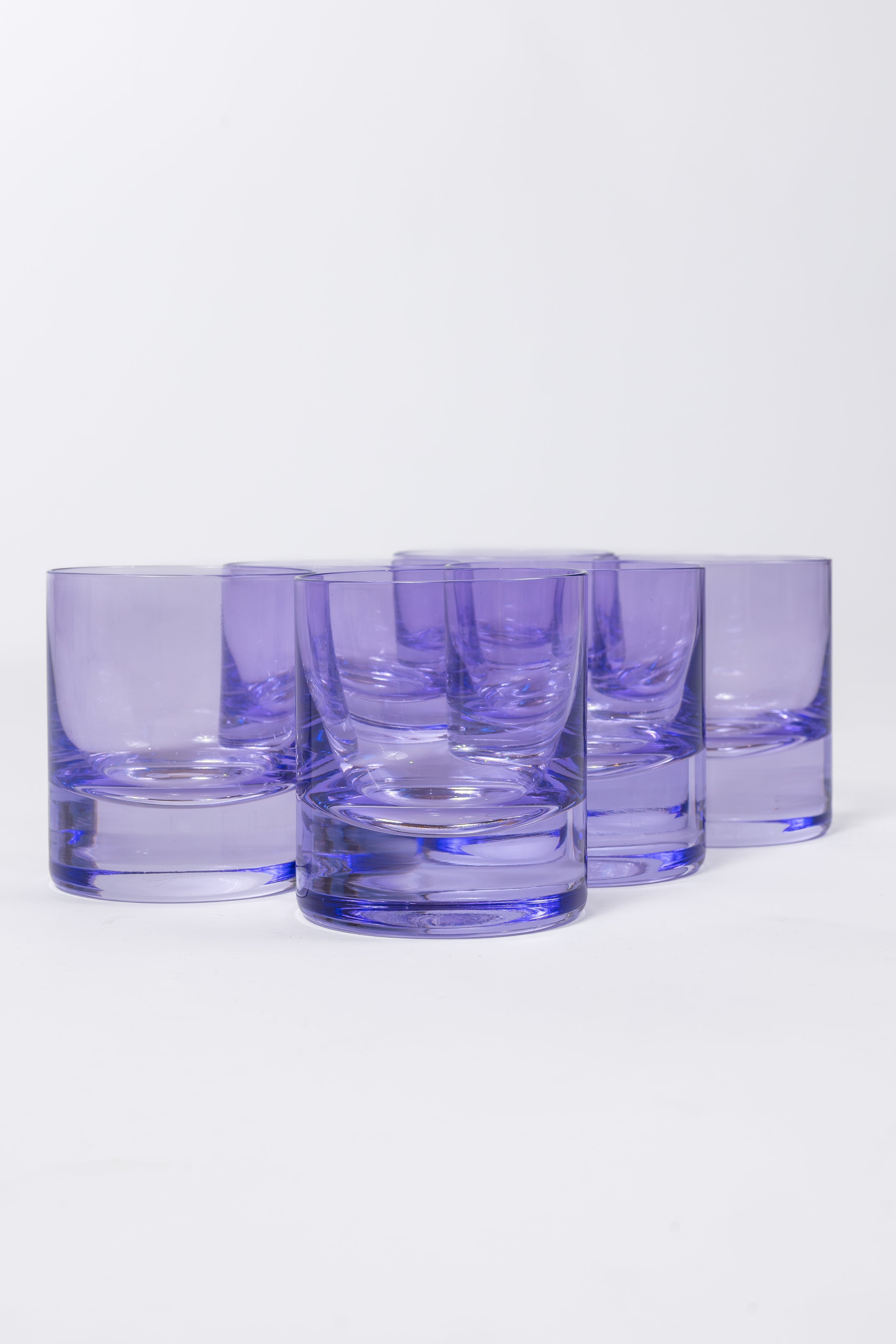 Estelle Colored Glass Estelle Colored Rocks Glass - Set of 6 {Lavender}