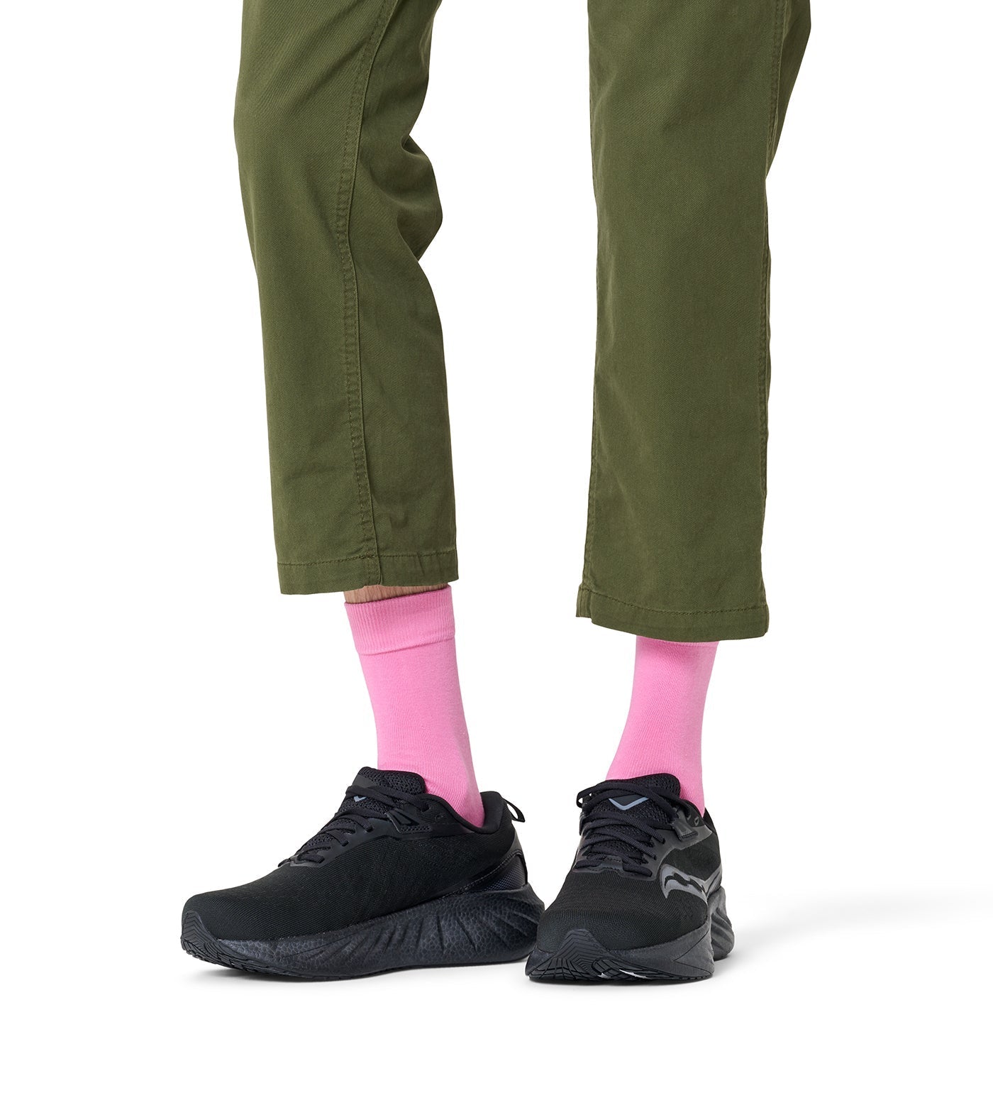 Happy Socks Unisex Pink Solid Color Crew Length Socks for Women and Men - view 2