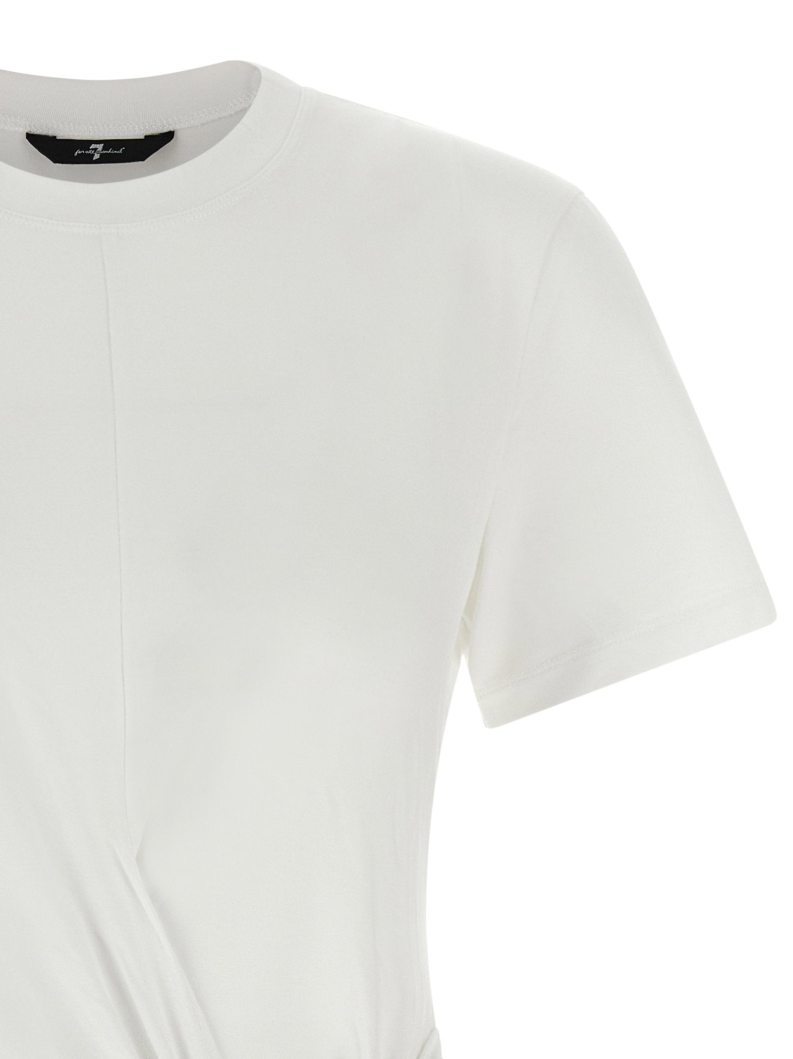 7 For All Mankind Draped Detail T-shirt – 97% lyocell 3% elastane - view 3