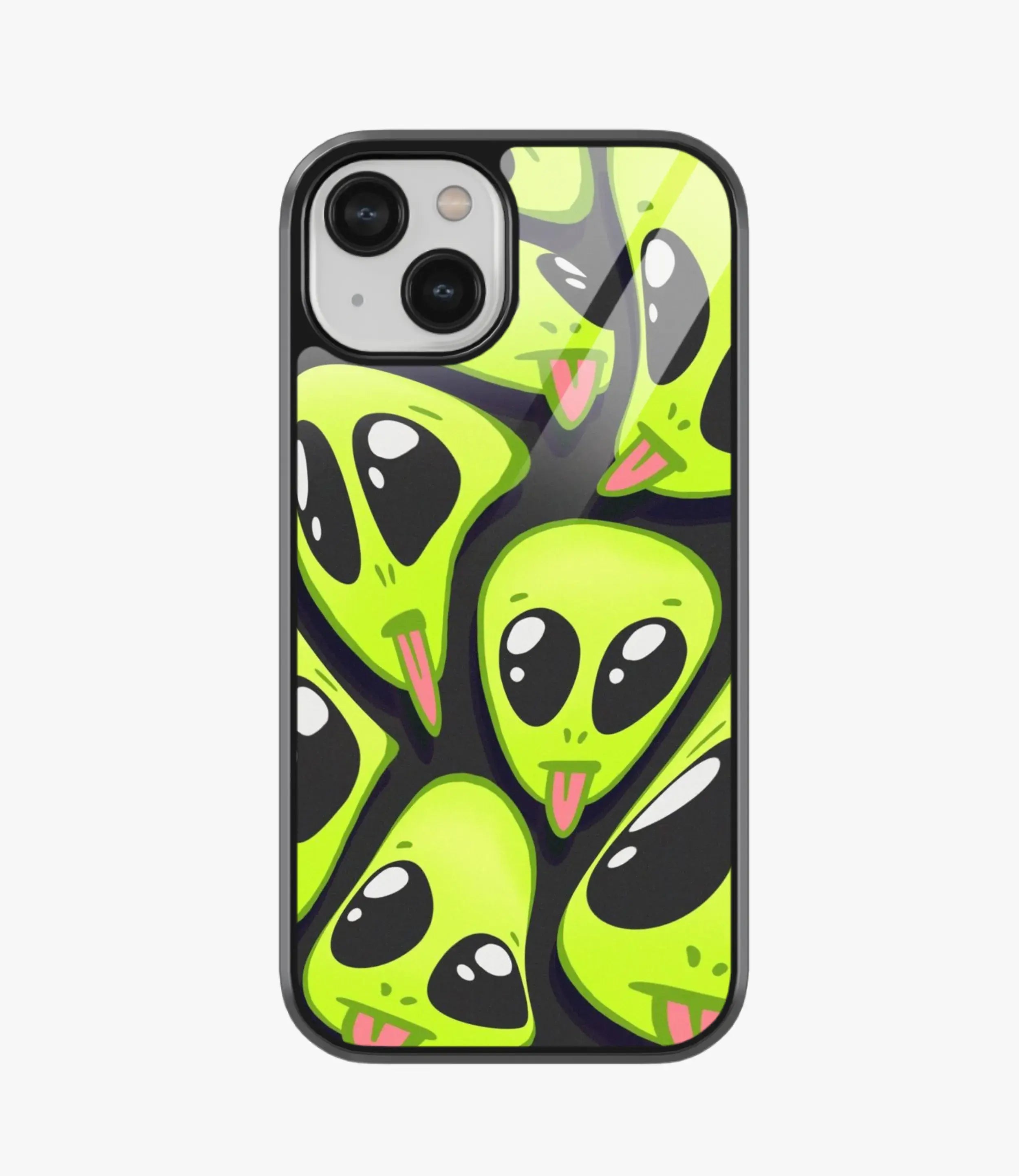 The Case Company Crazy Alien Glass Phone Case