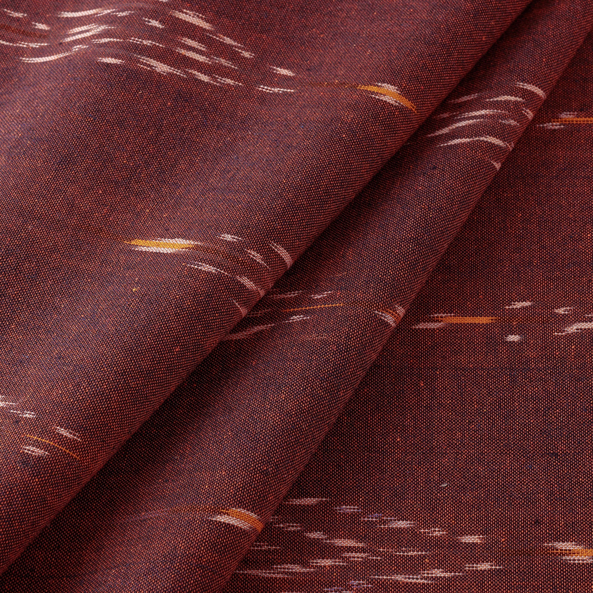 SOUTH KARGHA Brown - Pure Cotton Pochampally Ikat Fabric 05 - view 2